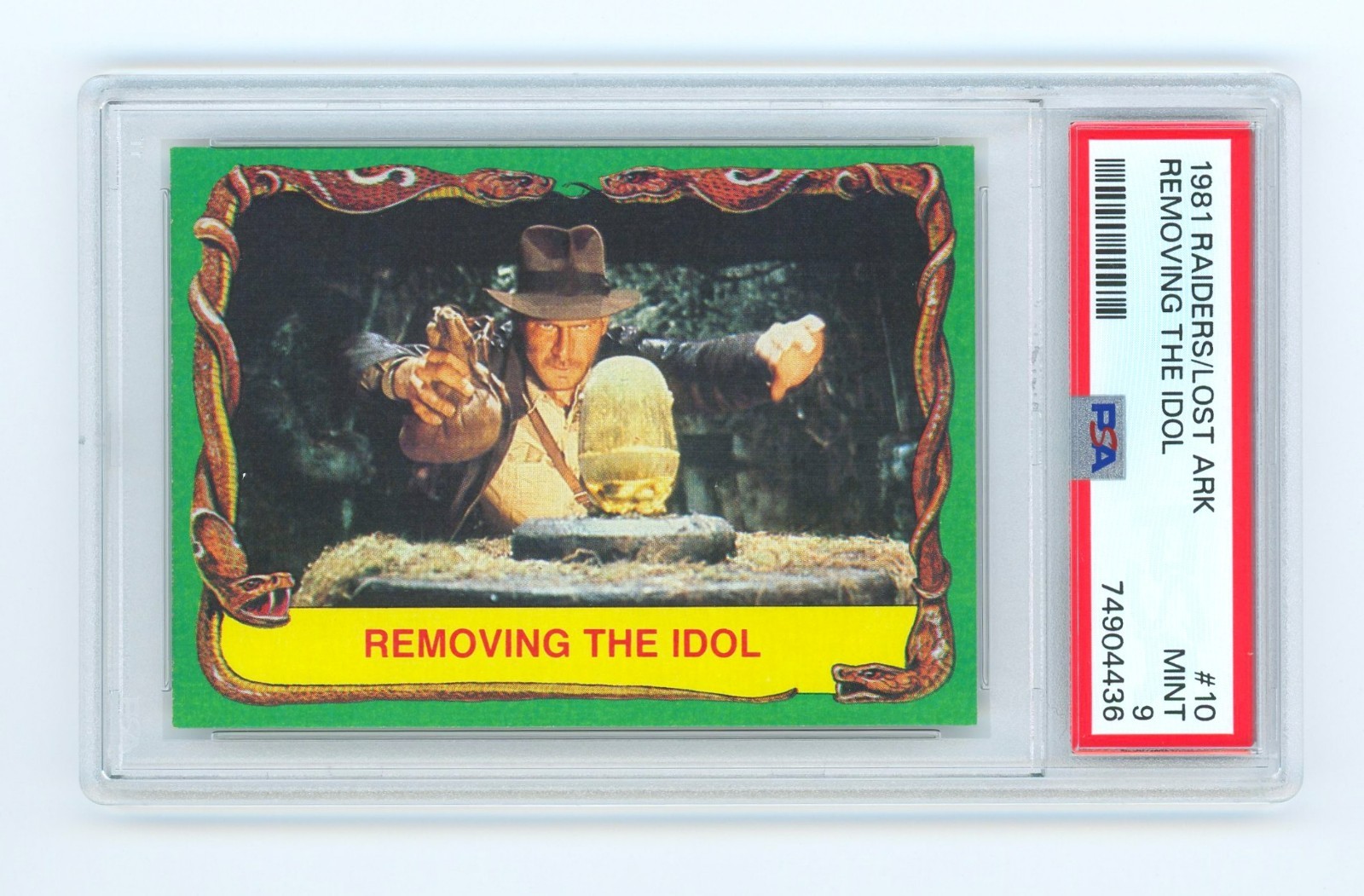 ICONIC 1981 Topps Raiders of the Lost Ark Removing the Idol (PSA 9) NONE HIGHER