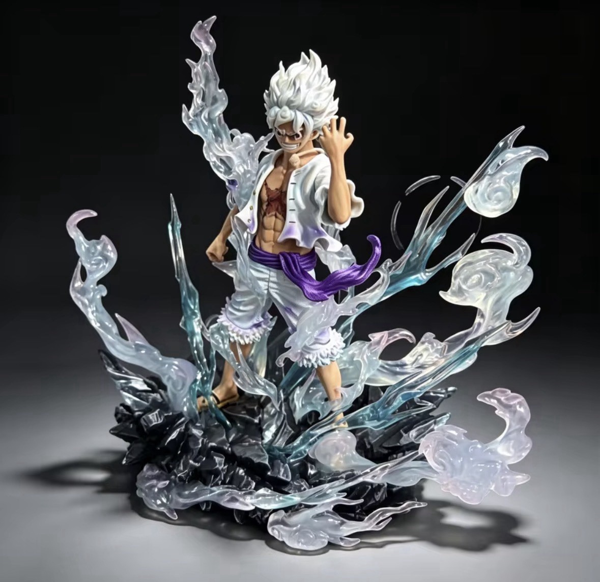 Monkey D. Luffy Gear 5 Nika One Piece Large Scene Figure 36cm PVC Statue