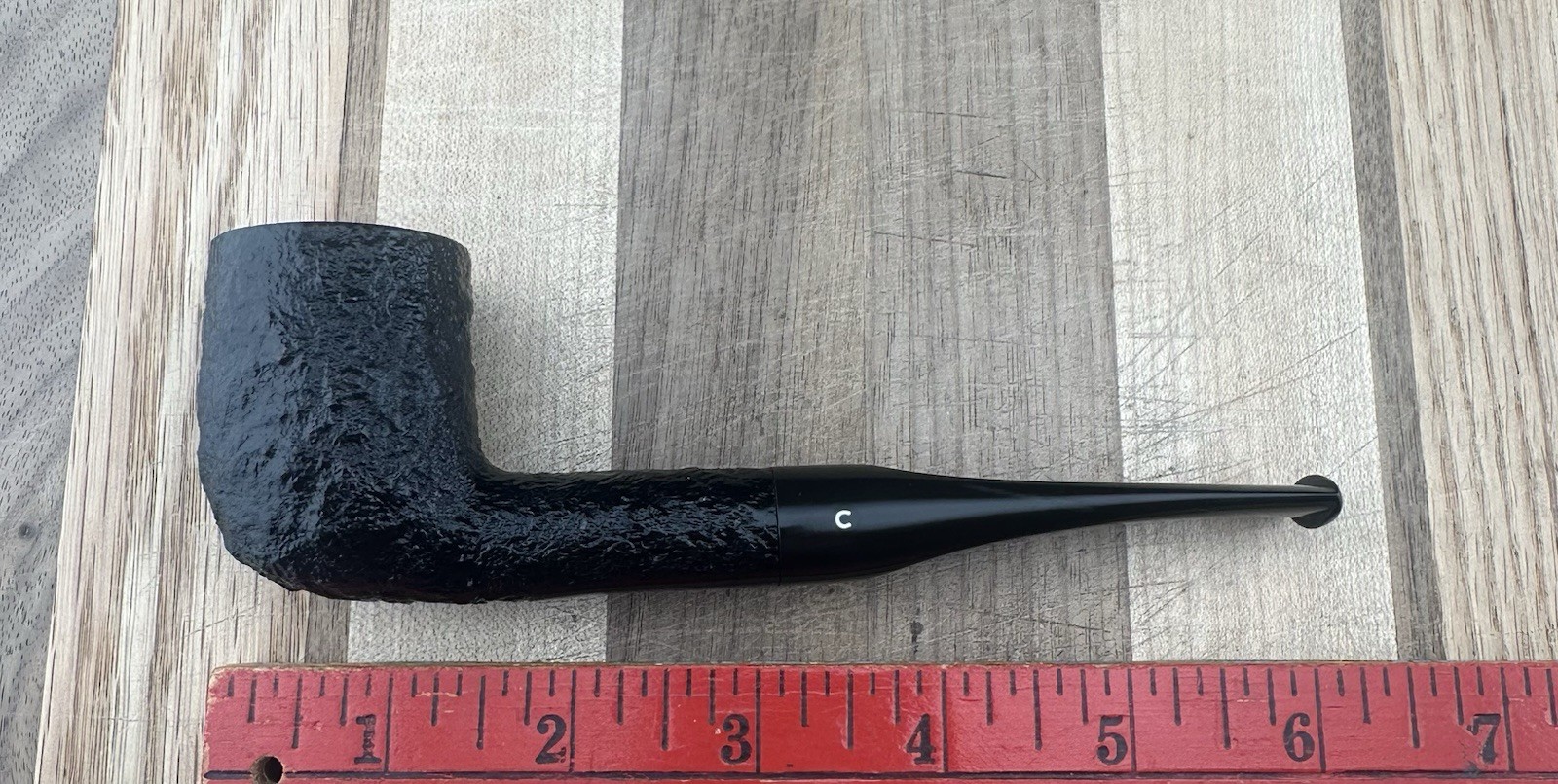 Vintage Unmarked Comoy’s ? Sandblasted Billiard Estate Tobacco Pipe