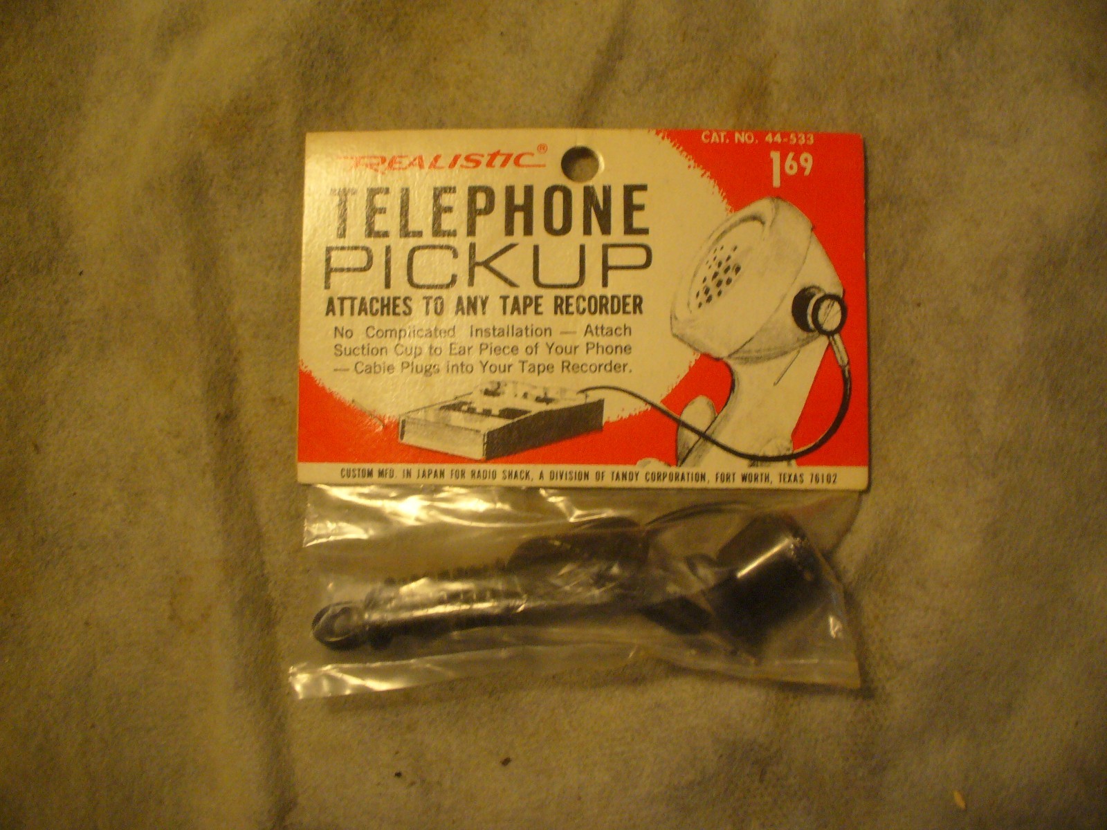 Vintage NIP Realistic Telephone Pickup Cat. No. 44-533 Tandy
