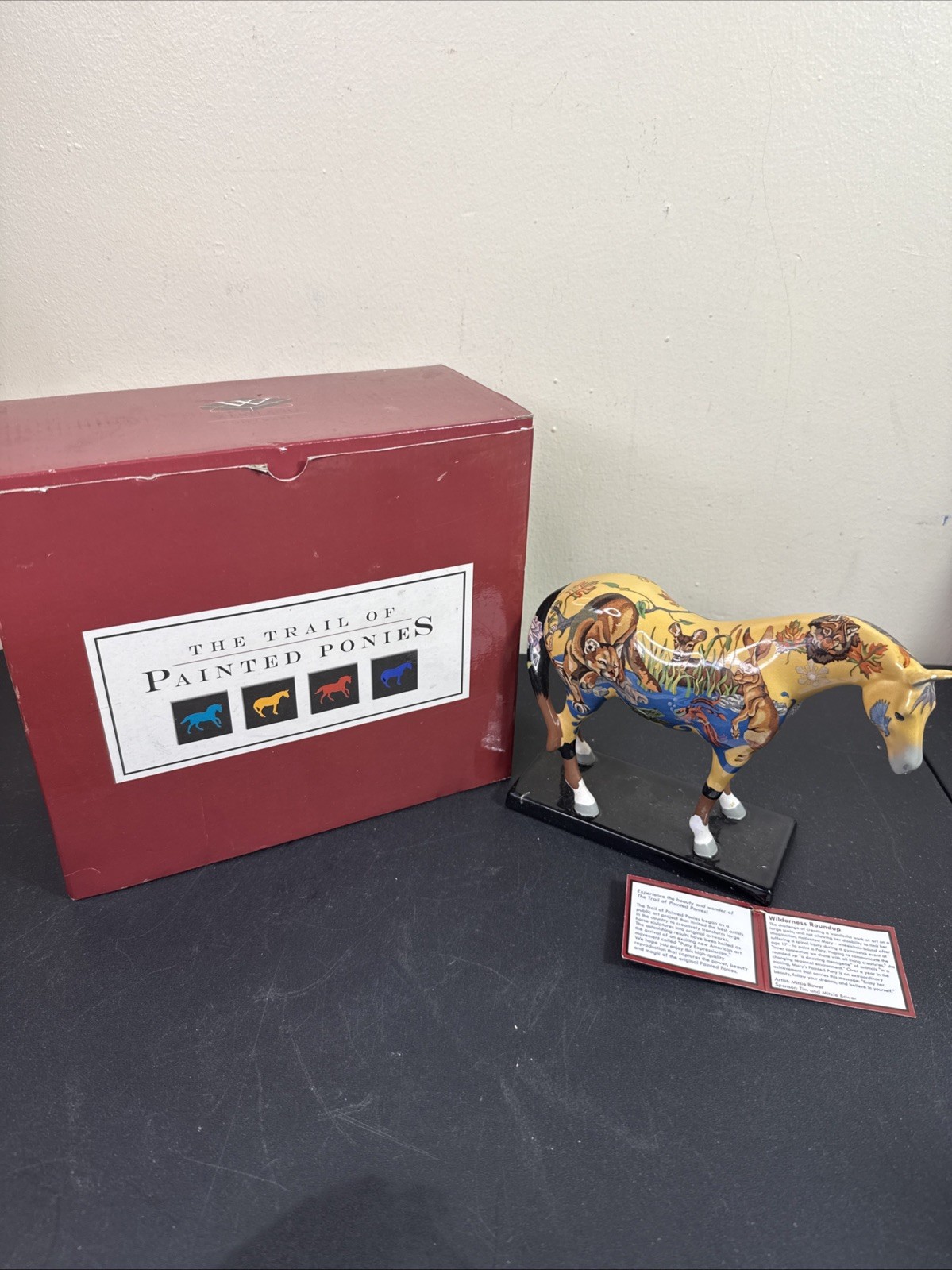 The Trail of Painted Ponies #1588 Wilderness Roundup by Mitzie Bower W Box