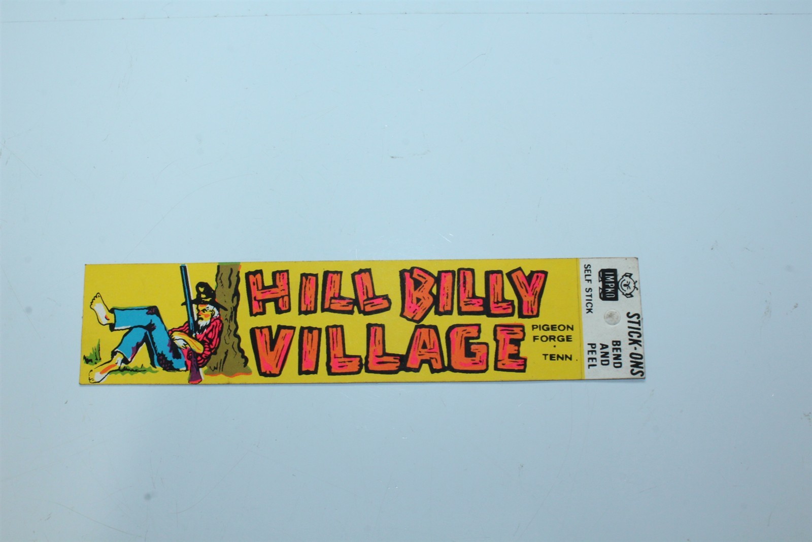 Vintage Hillbilly Village Pigeon Forge Tennesse Collectible Souvenir Stick On