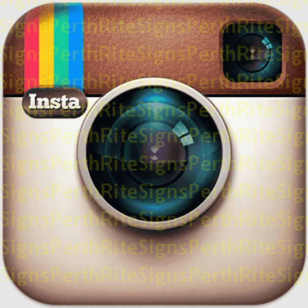 Instagram Sticker 80mm length | toolbox, car window, laptop + Set of 2