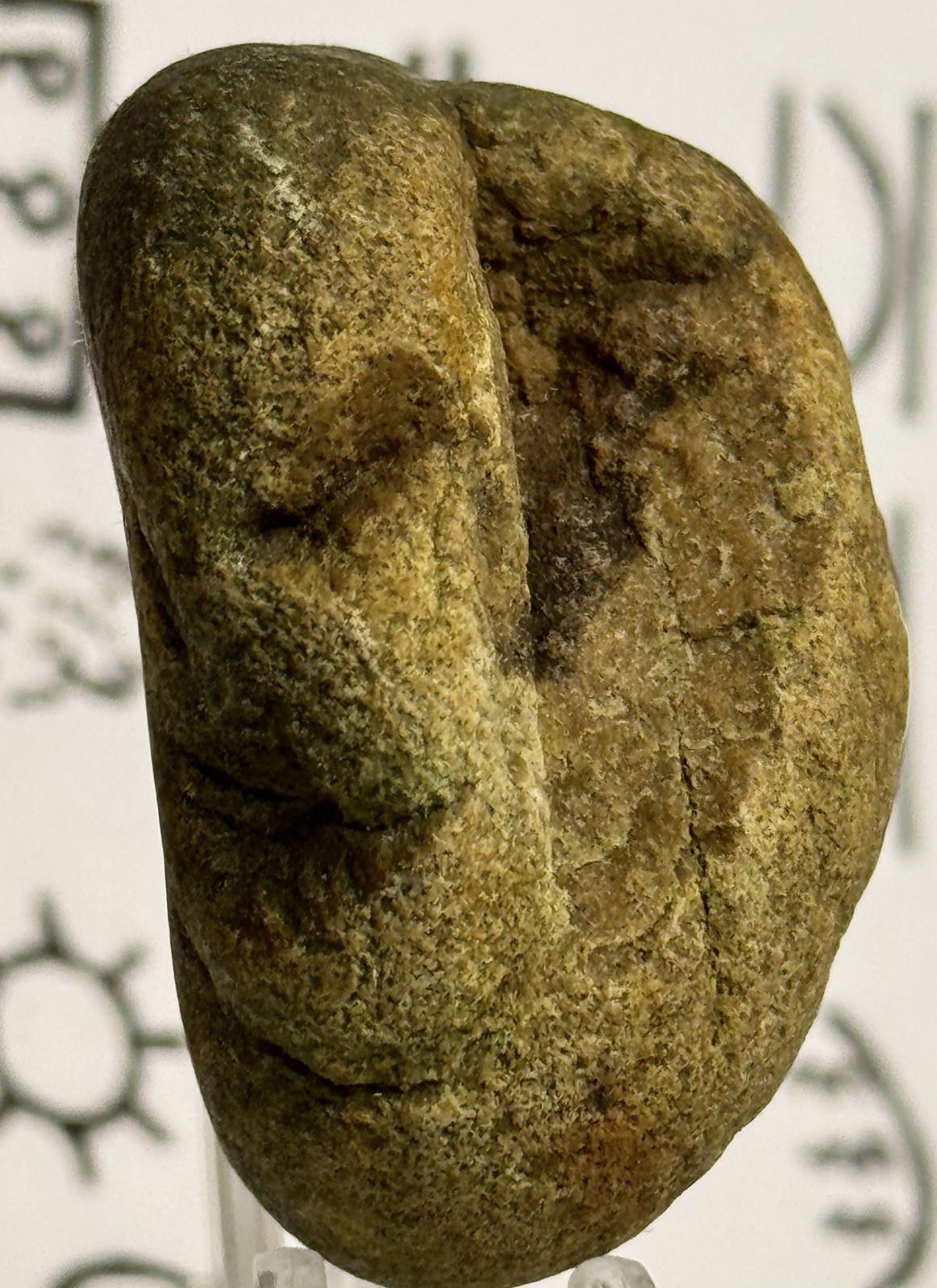 Pre Historic Stone Effigy/Figure Authentic Hand Carved Artifact   3.2 oz • VA