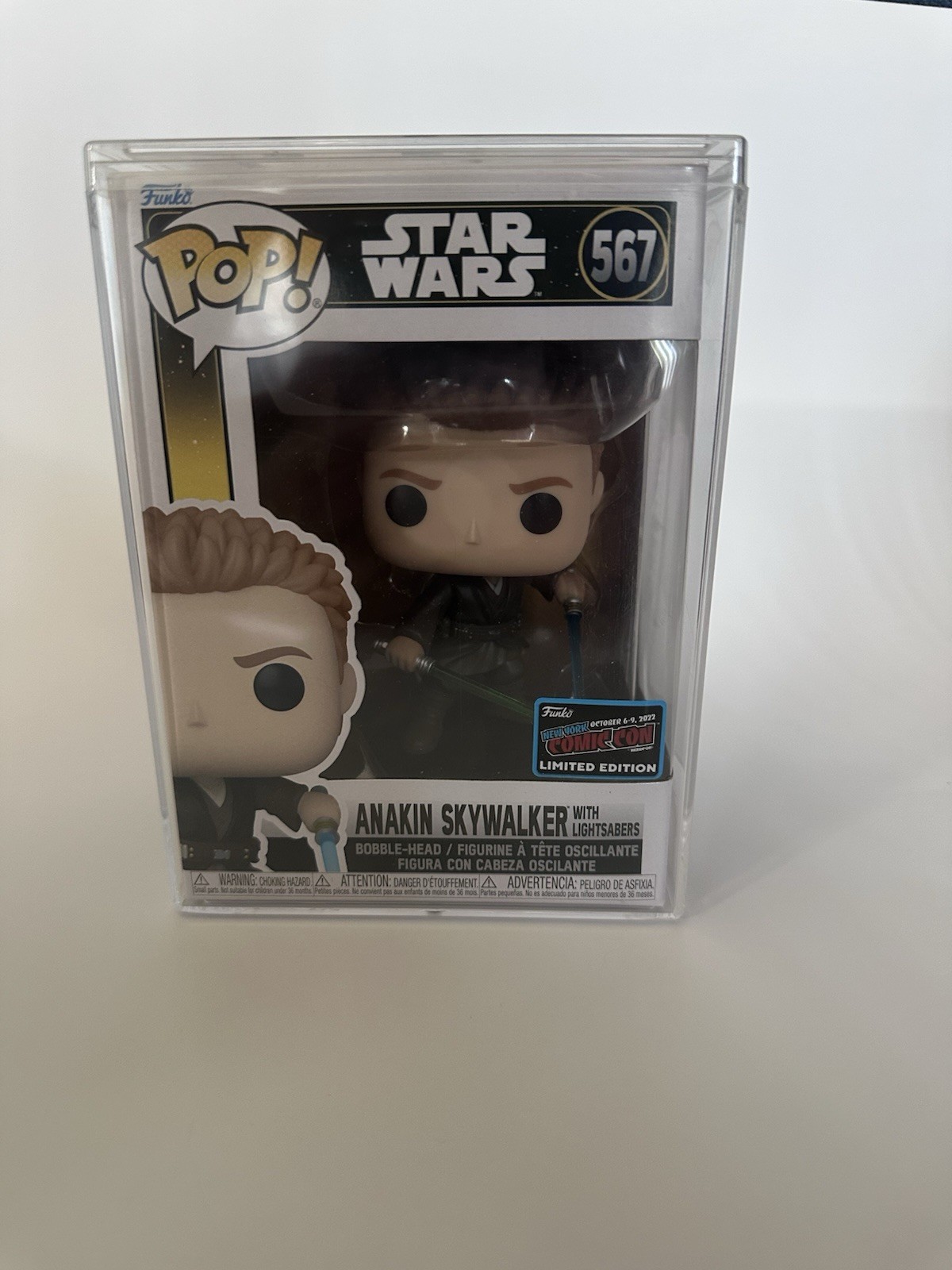 Funko Pop Star Wars Anakin Skywalker With Lightsabers NYCC 2022 Exclusive #567