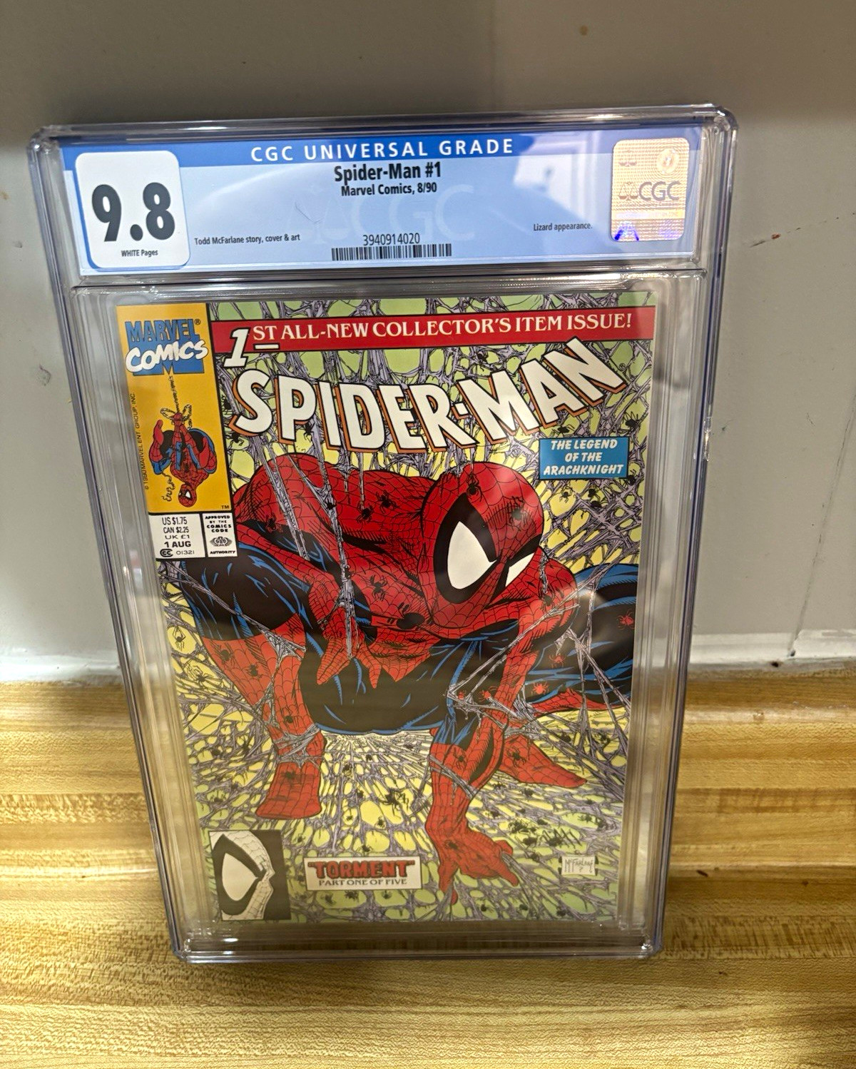 Spider-Man #1 (1990) CGC 9.8 White Pages Todd McFarlane Marvel Comics