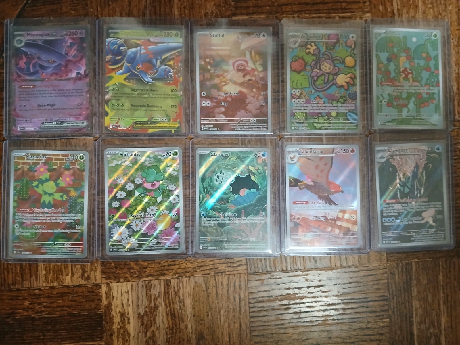 Lot of 10 Pokemon Cards Raw NM Condition ex & Illustration Rares