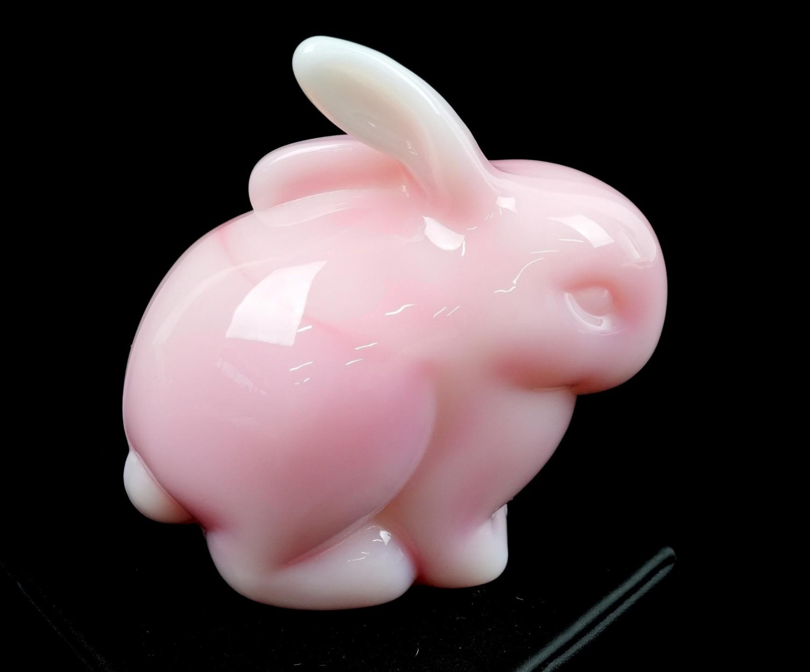 Fenton Art Glass Rosalene Slag Glass 3 1/4