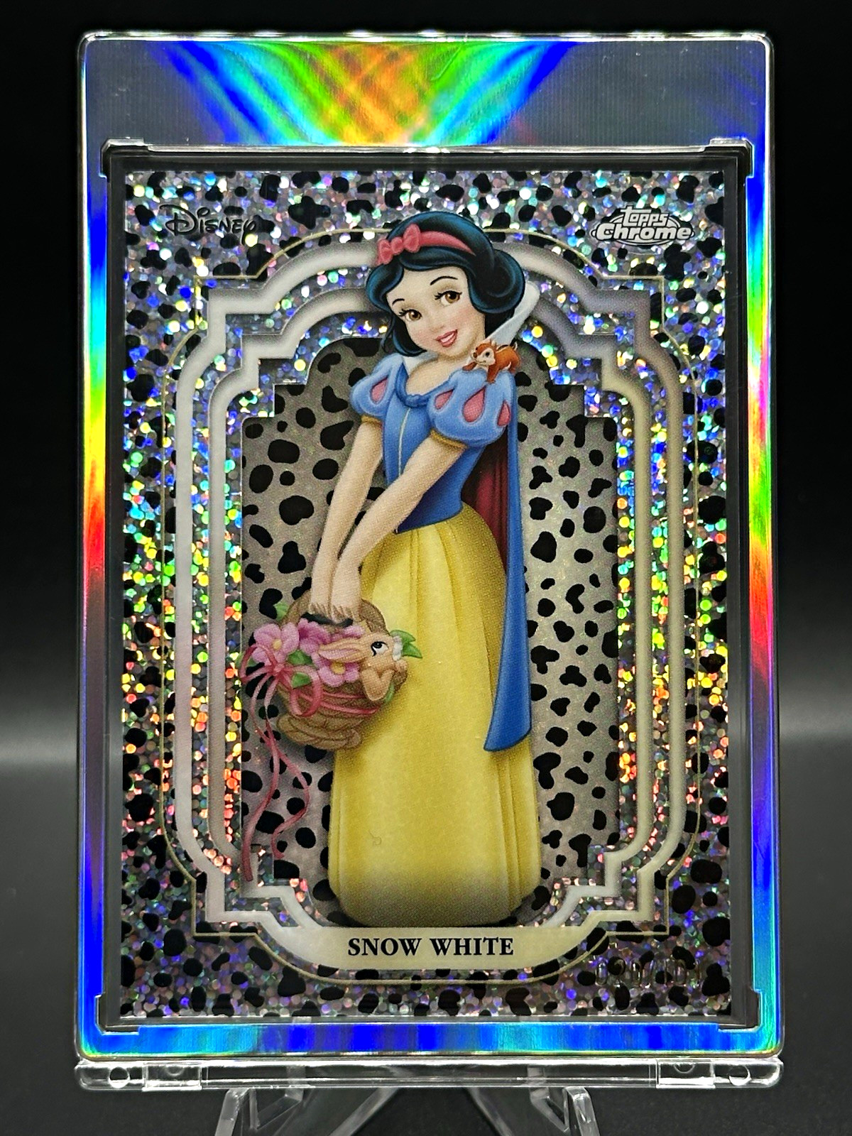 2024 Topps Chrome Disney Snow White #6 Black And White Speckle /101