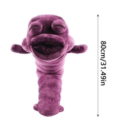 80CM Large Anime Style Worm Plush Toy Cosplay Prop Soft Stuffed Doll Gift