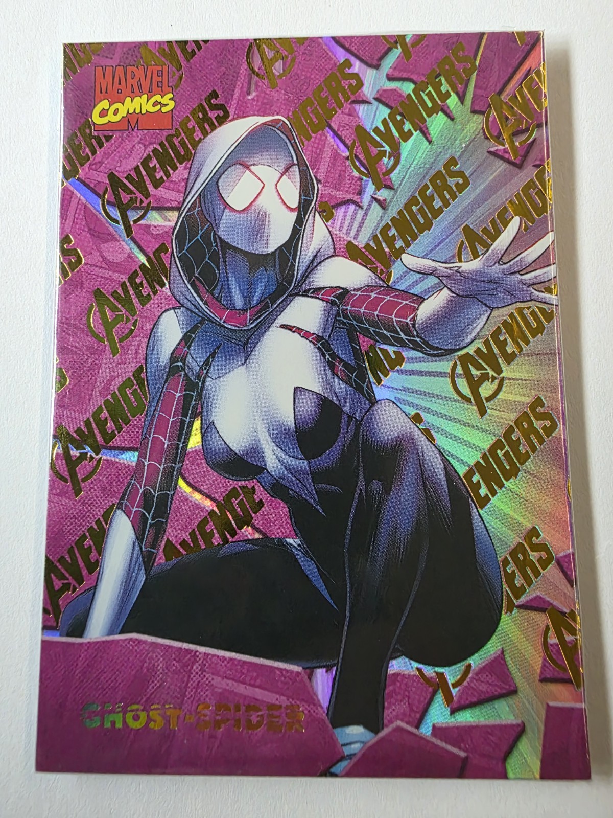 Finding Unicorn Marvel Universe evolution, Ghost-Spider CC-99 Pink Avengers V