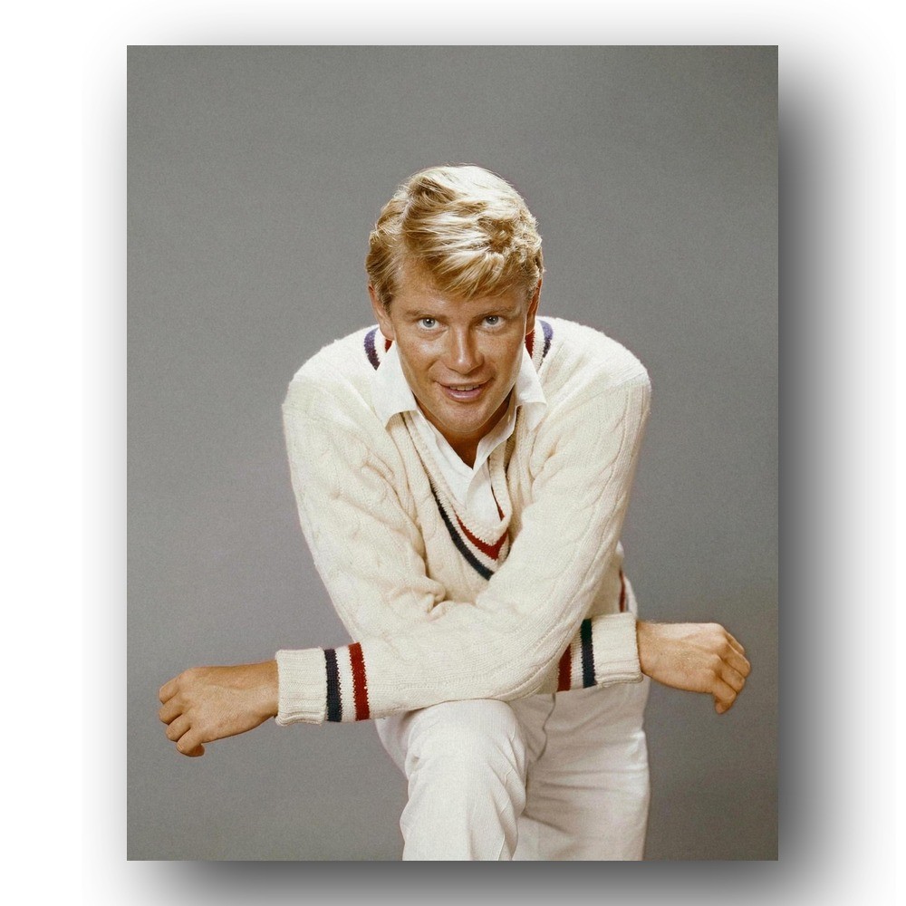 Troy Donahue Photo 8x10 1965 Actor Cricket Sport Studio Shot