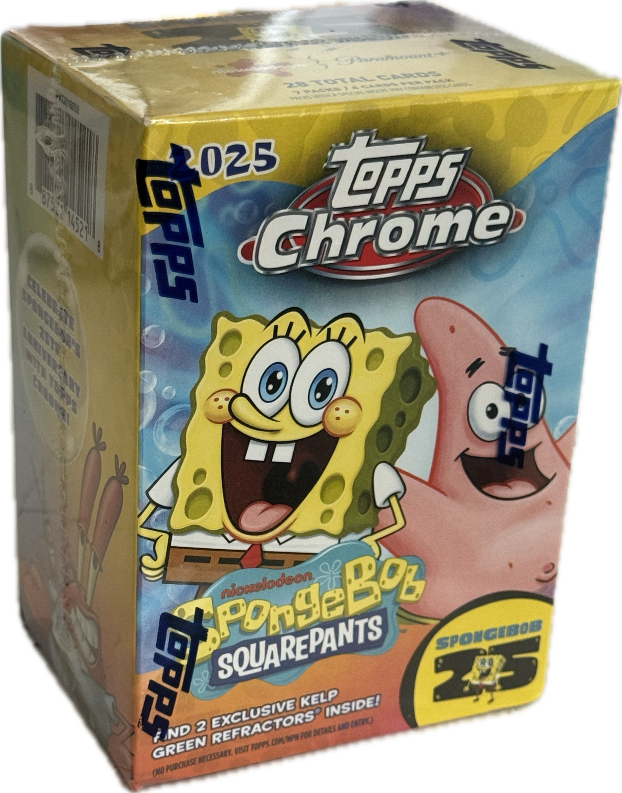 SPONGEBOB CHROME 25TH ANNIVERSARY 7-PACK BLASTER BOX (TOPPS 2025)