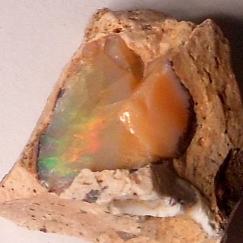 21ct Mexican Fire Opal Cantera Earth-Mined Rough for polishing