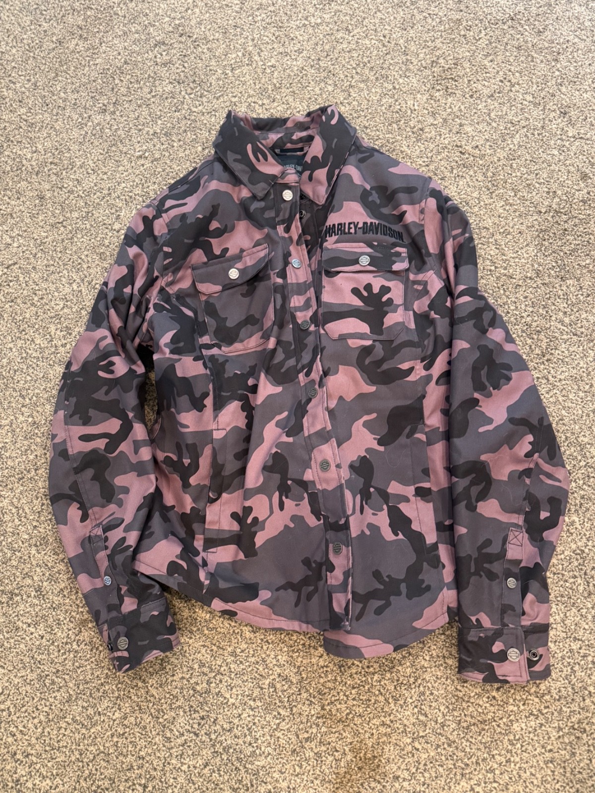 Harley-Davidson® Women's Operative Riding Shirt Jacket - Pink Camo 97212-23VW
