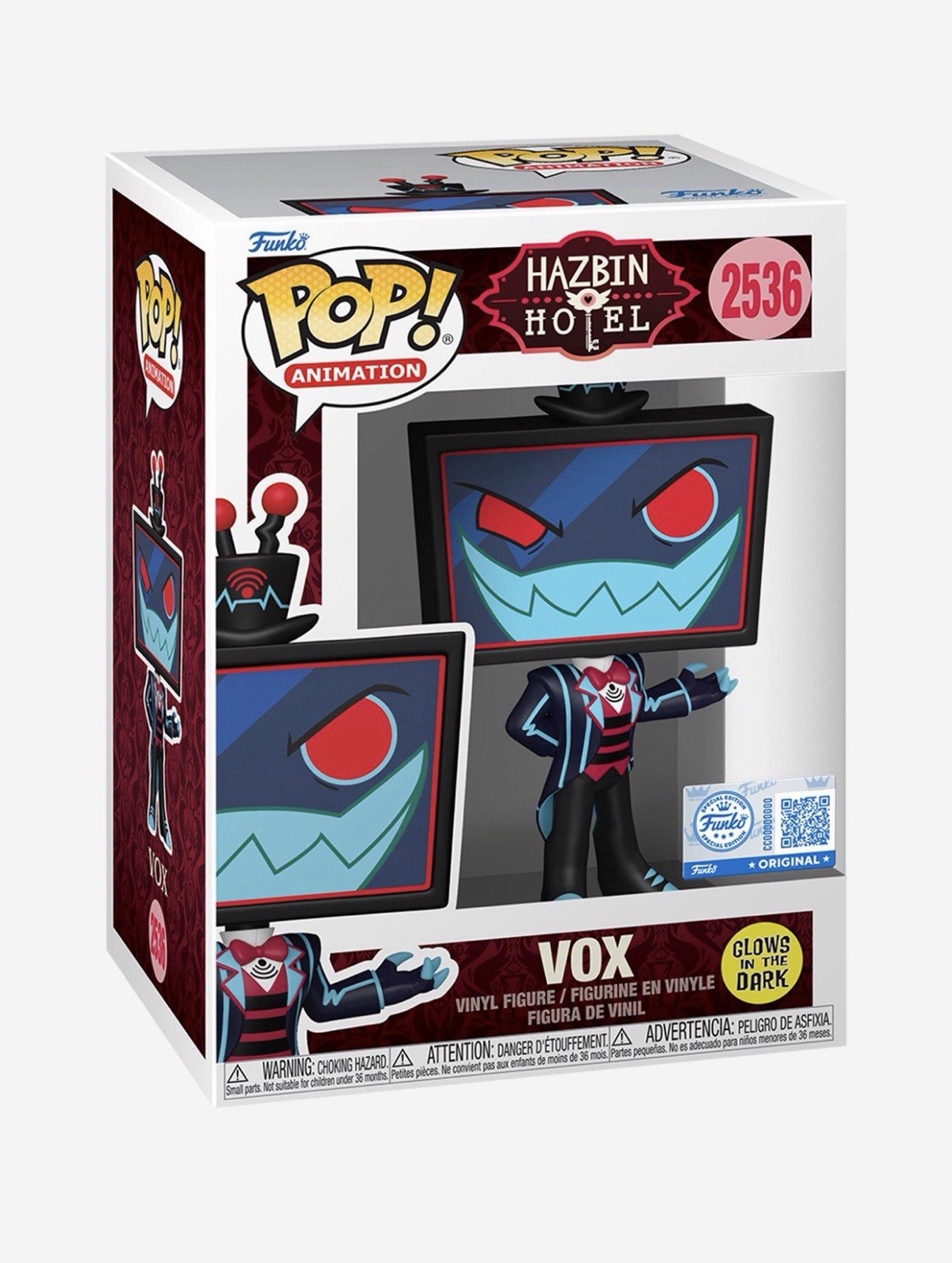 Funko Pop Anime Hazbin Hotel VOX (GLOW) Hot Topic Exclusive Brand New #2536