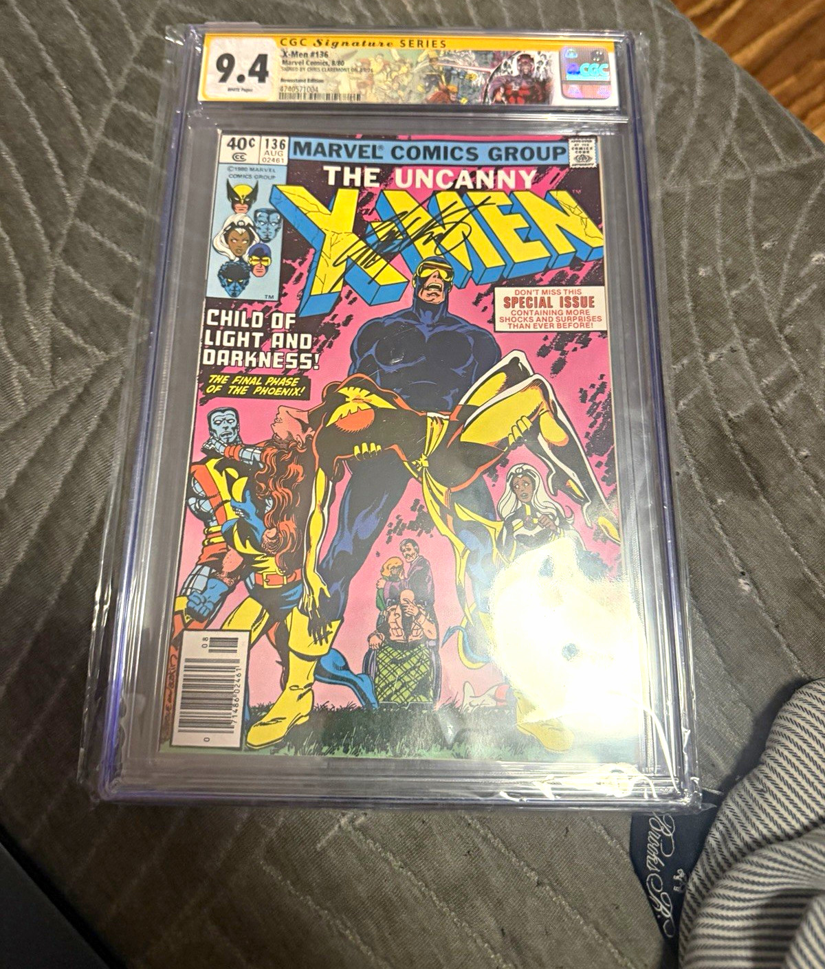 The Uncanny X-Men #136 (1980) CGC 9.4 SS Signed Chris Claremont custom label