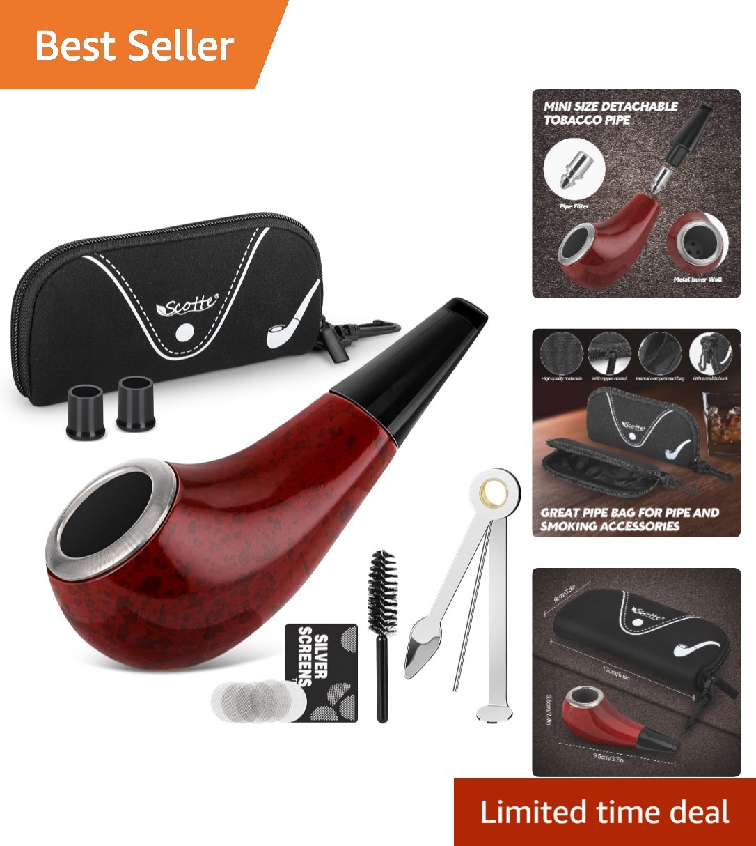 Durable Small Pipe - 3-Inch Shiny Resin for Long-Term Use and Safety