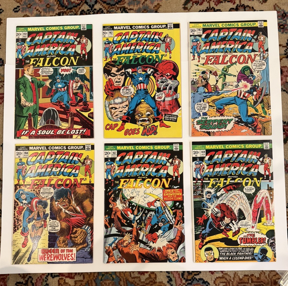 CAPTAIN AMERICA LOT OF 29 BRONZE AGE CLASSICS VF+ #161-198 & MORE MARVEL KEY