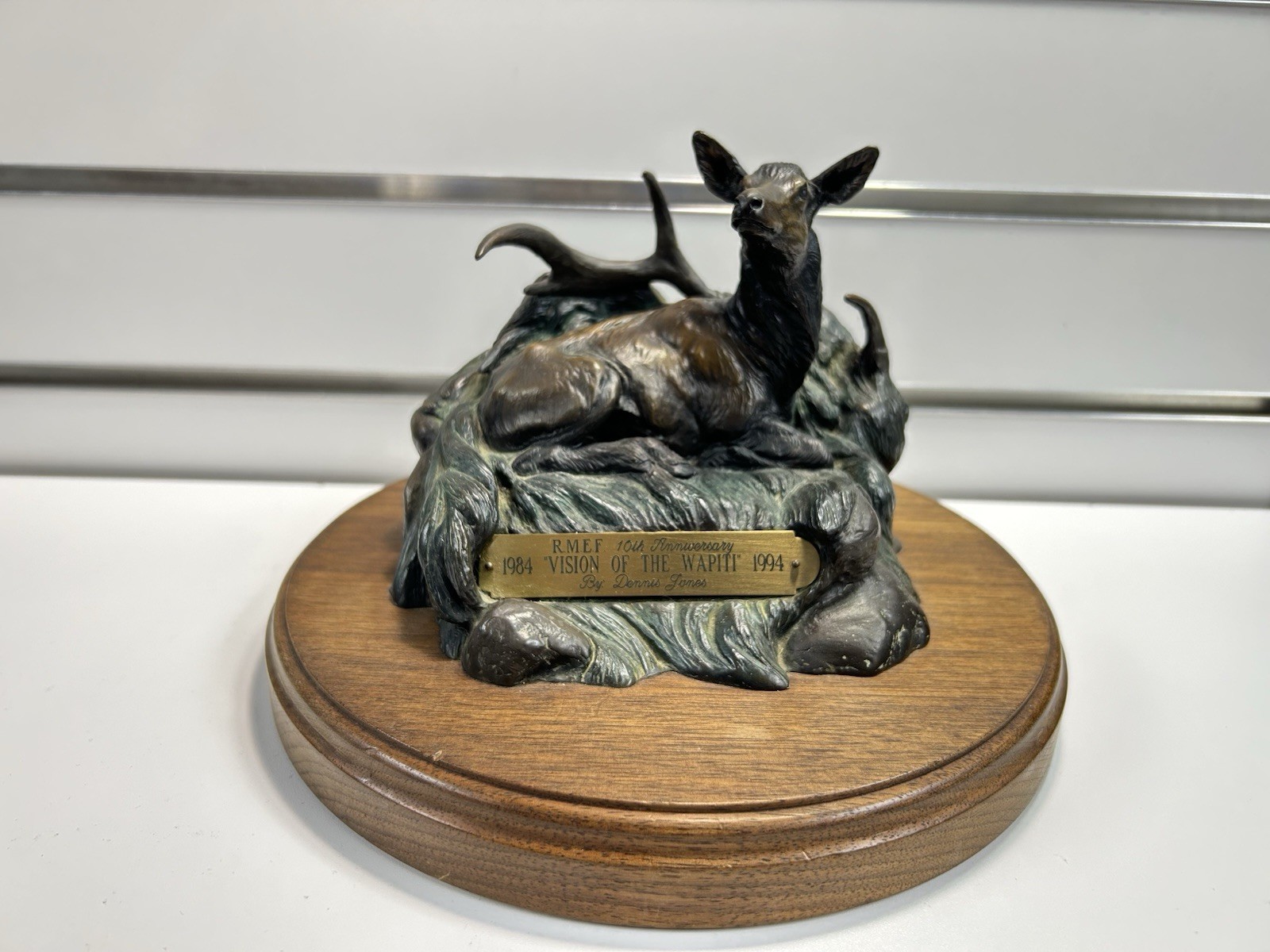 1984 “Vision Of The Wapiti” 1994 Bronze Sculpture By Dennis Jones