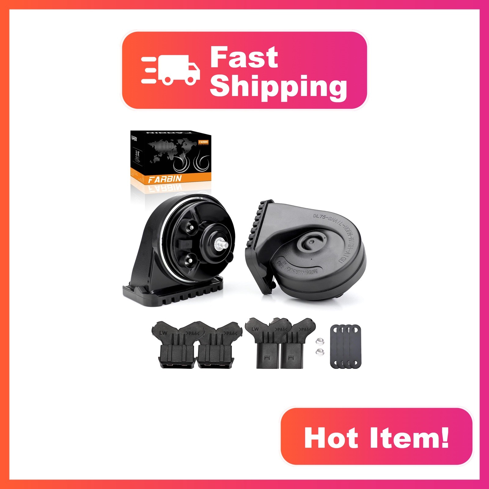 FARBIN Car Horn, Fit for Audi FARBIN Car Horn, Fit for Audi