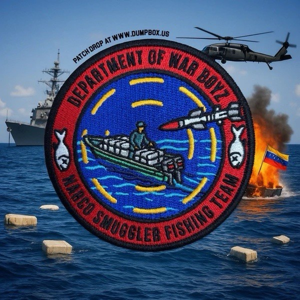 Department Of War Narco Smuggler Fishing Unit Patch - Operation Southern Spear