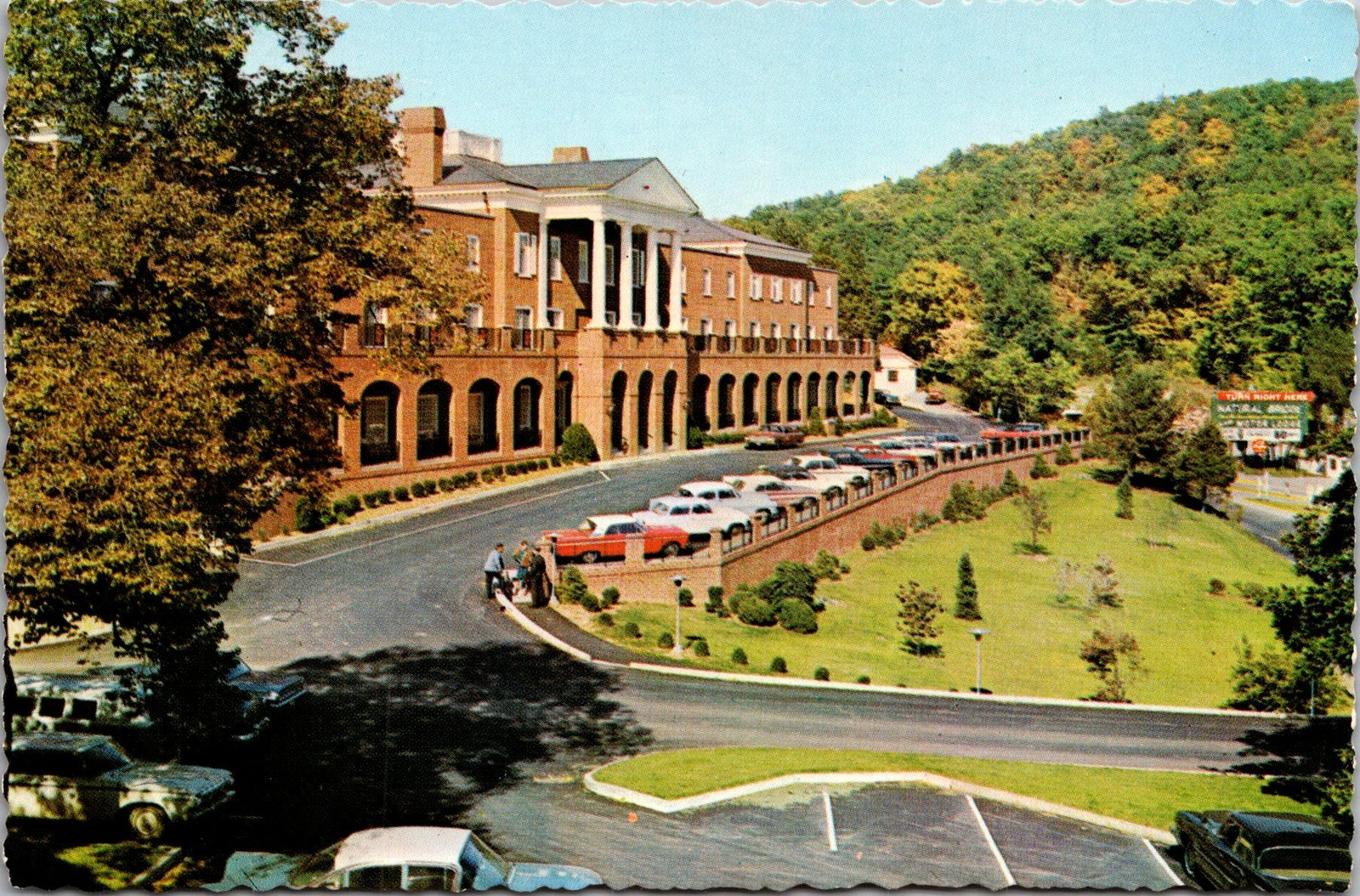 Natural Bridge VA Hotel Motor Inn Vintage Postcard 5P21-19