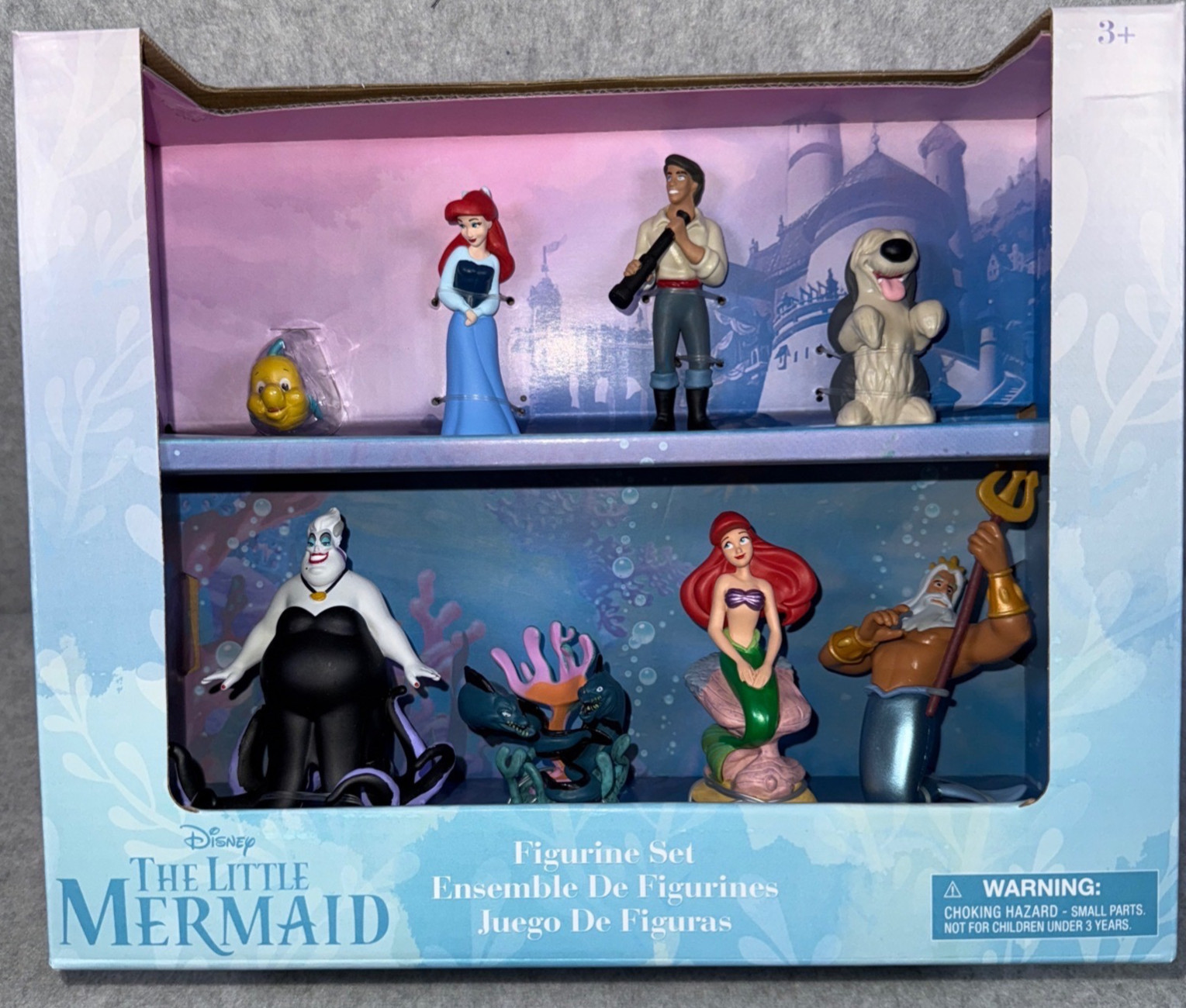 Disney Parks The Little Mermaid Figurine Play-Set Toy on Scenic Box New 2025