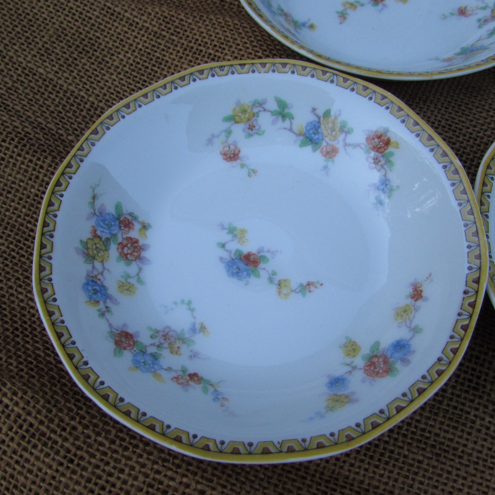 4 Theodore Haviland Limoges France Floral Rose Berry Bowls 5\