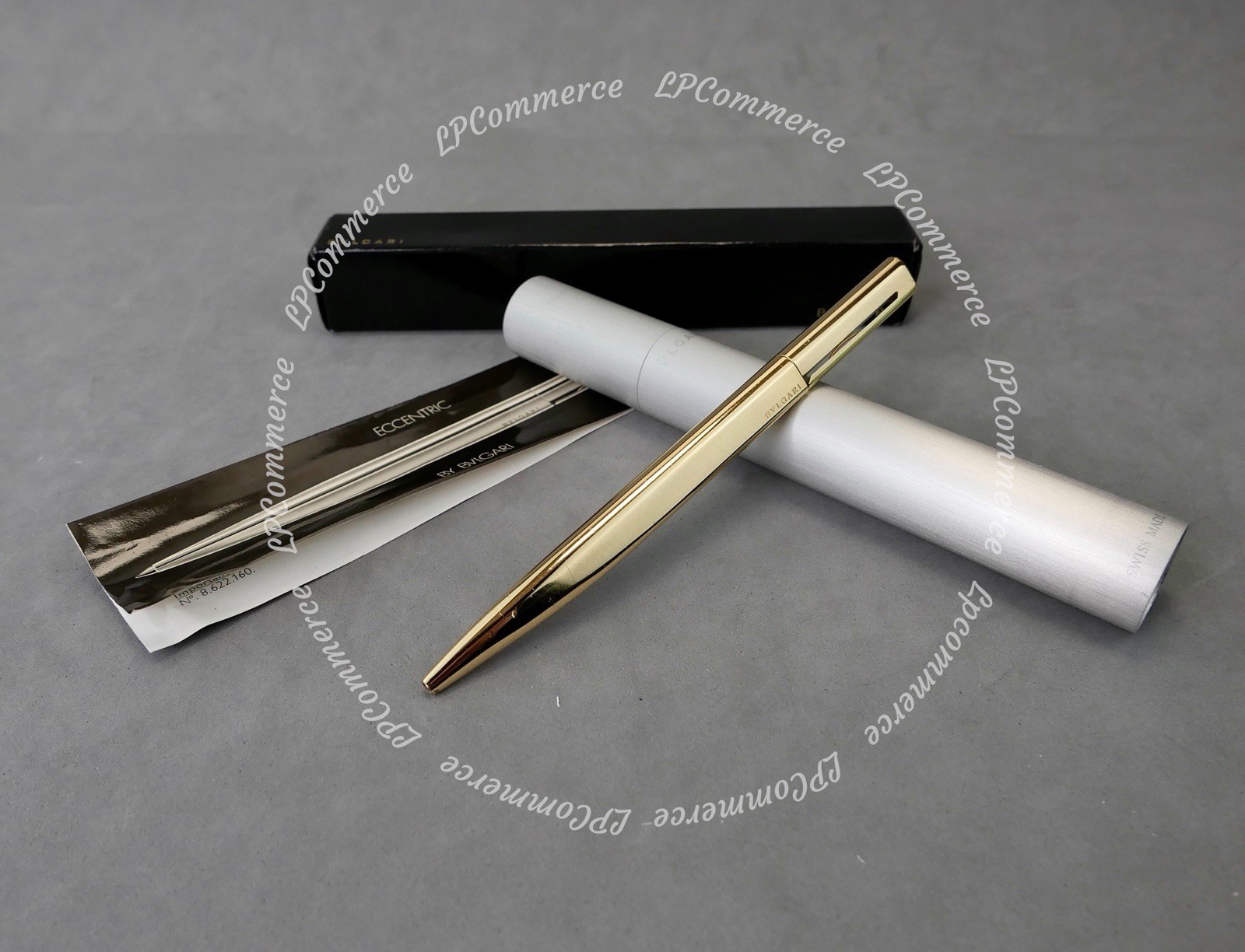 BULGARI Eccentric gold box ballpoint pen design BVLGARI