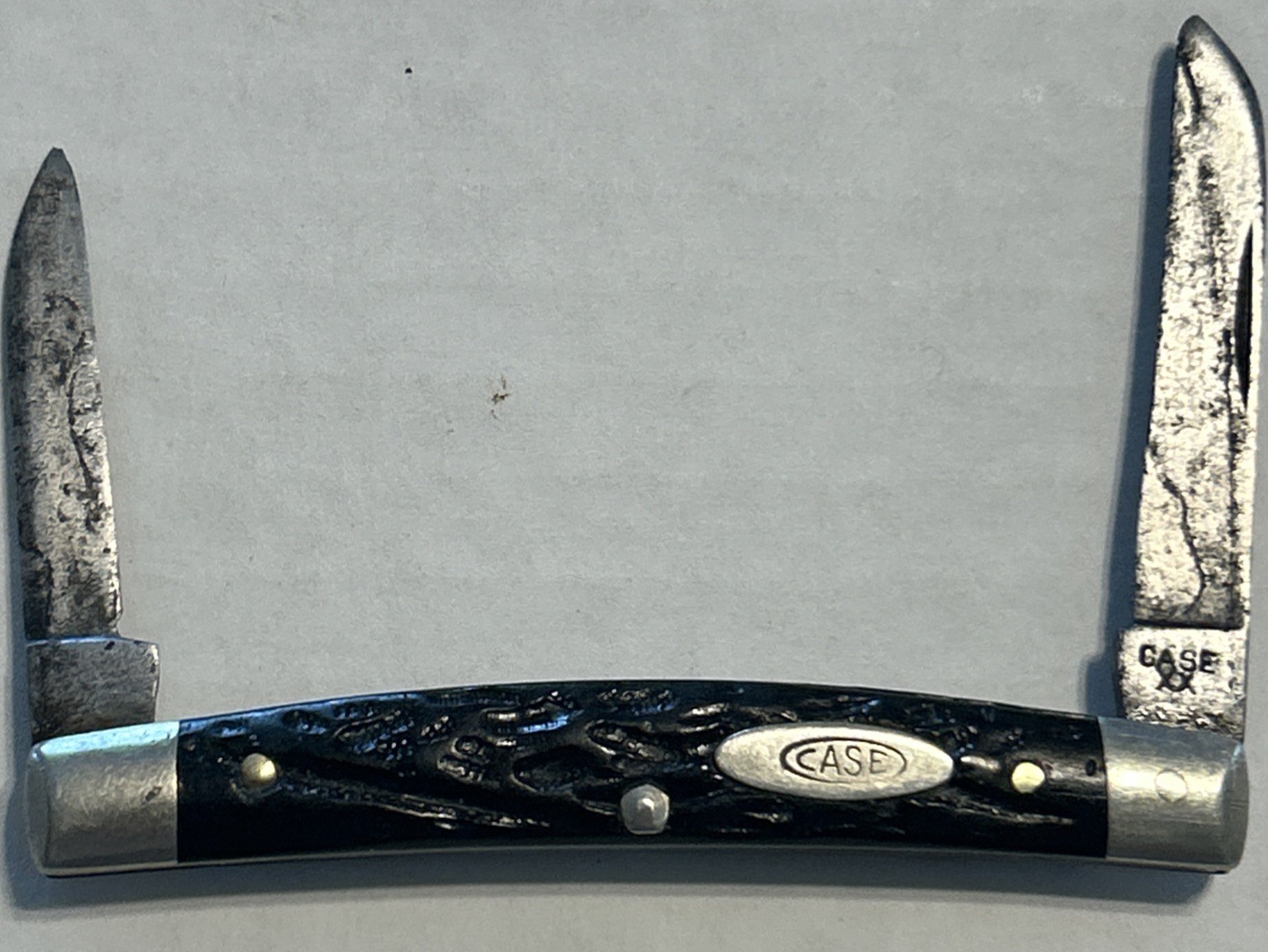  VINTAGE 6269 CASE  XX BLACK 2 BLADE CONGRESS KNIFE 1940 - 1964  