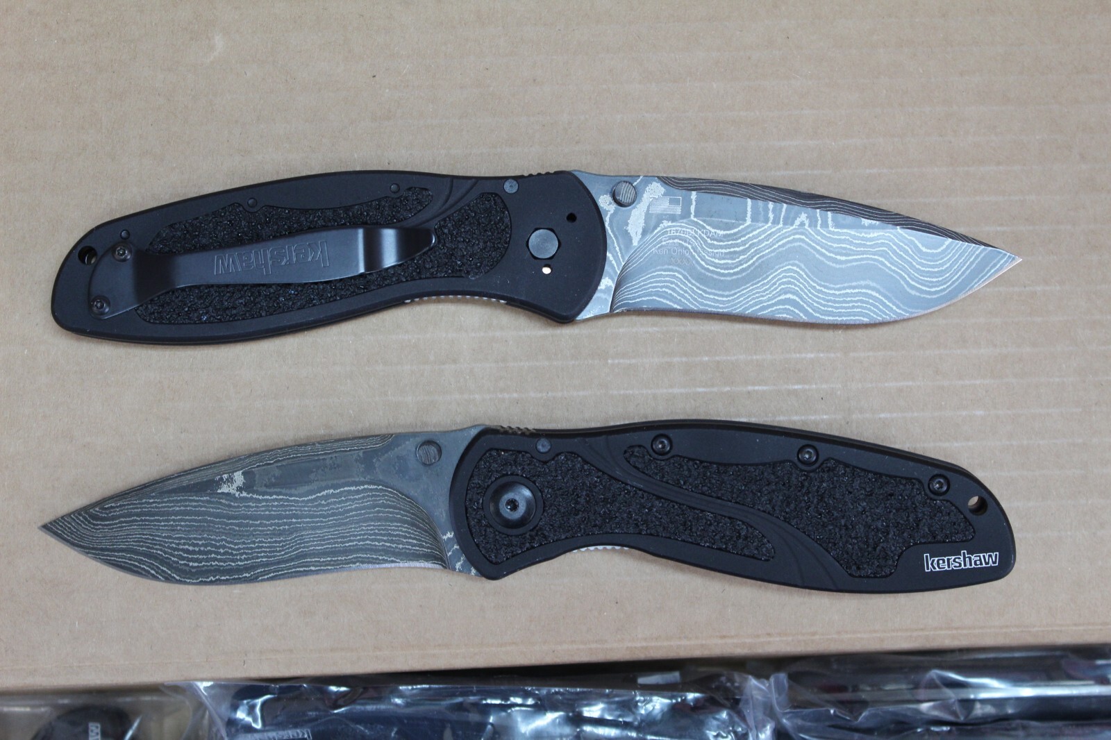 Kershaw Damascus Blur, 1670BLKDAM, Brand New, Factory 2nd, Limited, USA
