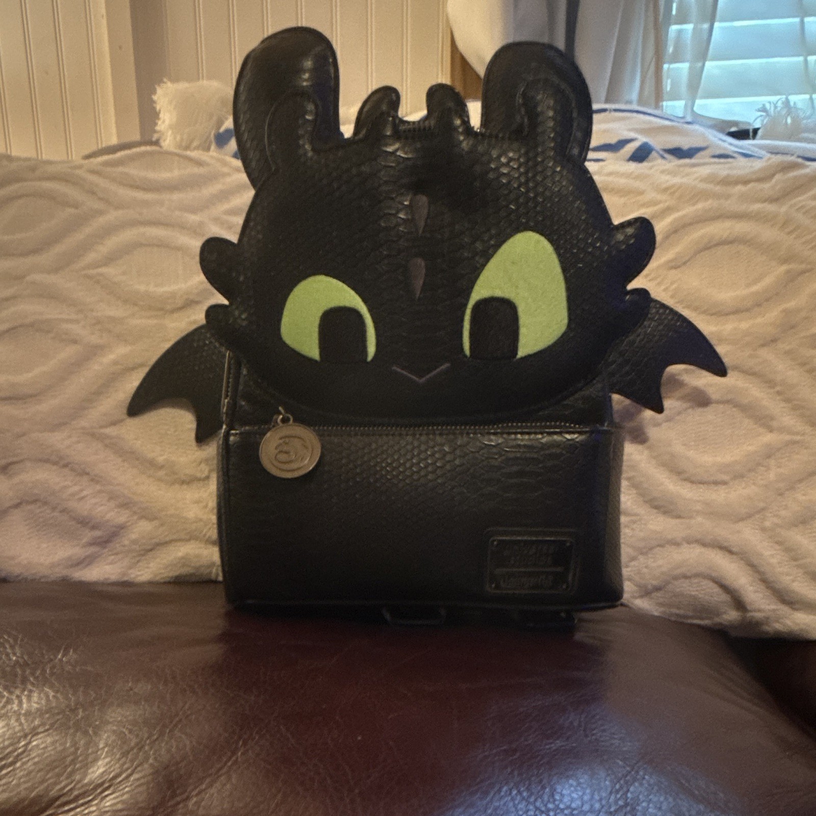 Loungefly How to Train Your Dragon Toothless Mini Backpack, Black