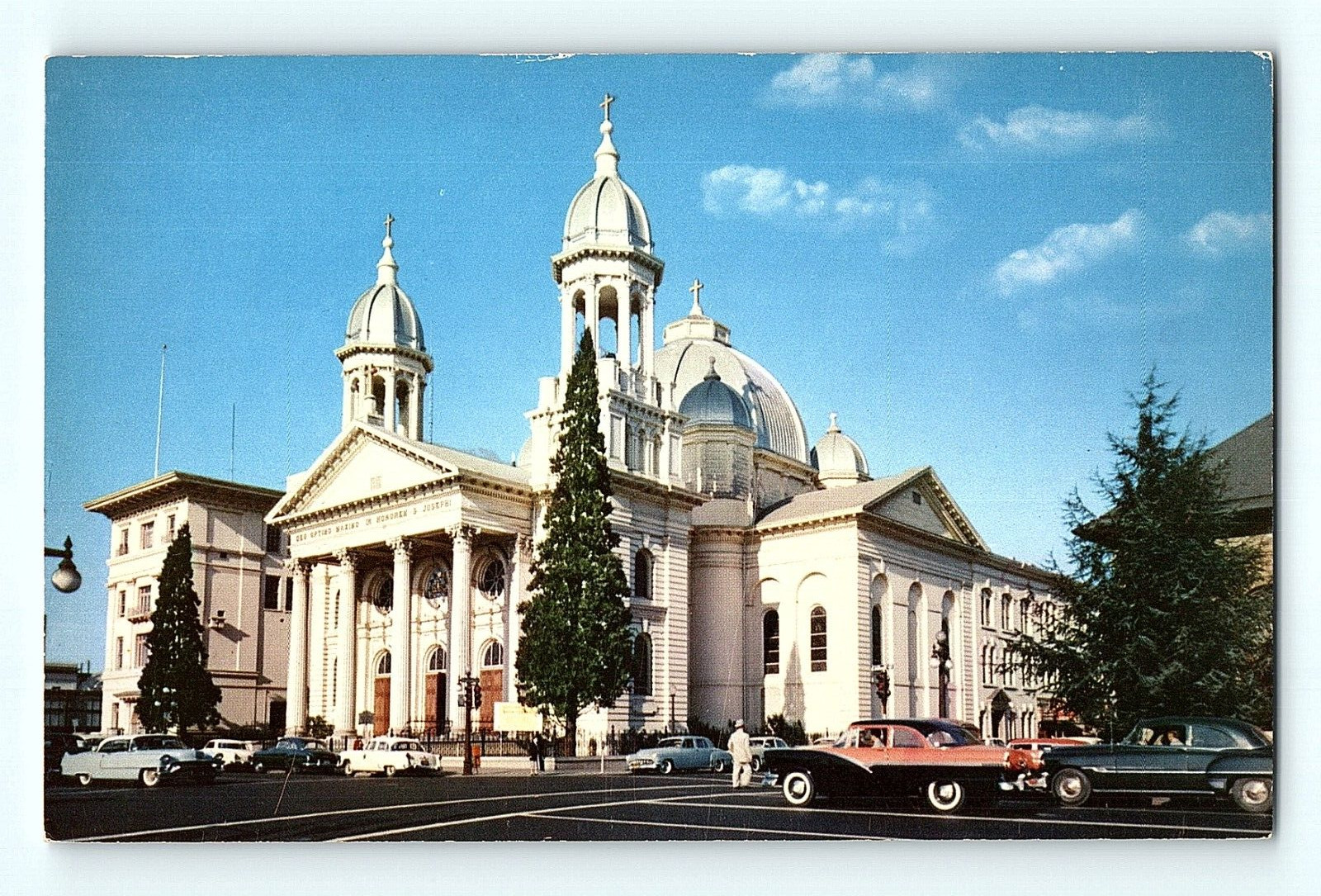 ST Joseph\'s Church San Jose California Roman Corinthian Architecture Postcard E9 ST Joseph\'s Church San Jose California Roman Corinthian Architecture Postcard E9