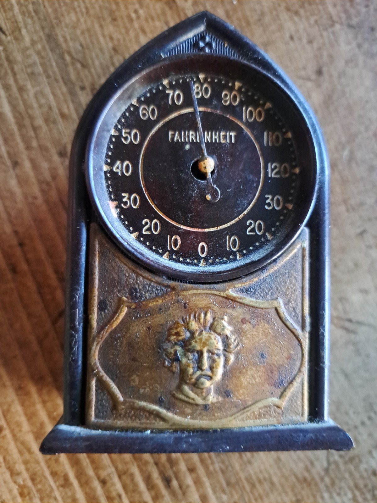RARE Vintage Desk Top Thermoclock 1930's 