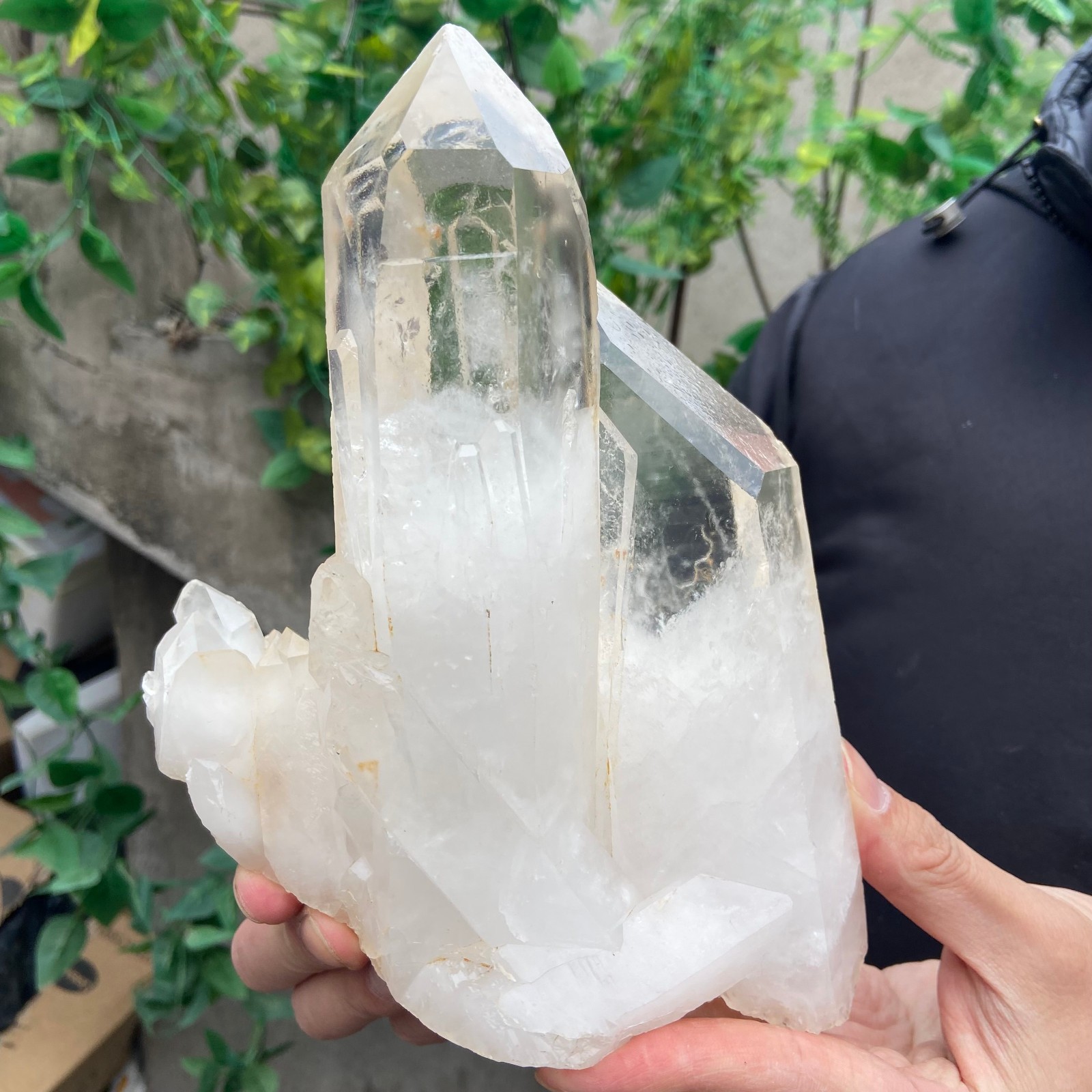 4.1lb Natural Clear White Quartz Crystal Cluster Rough Healing Specimen