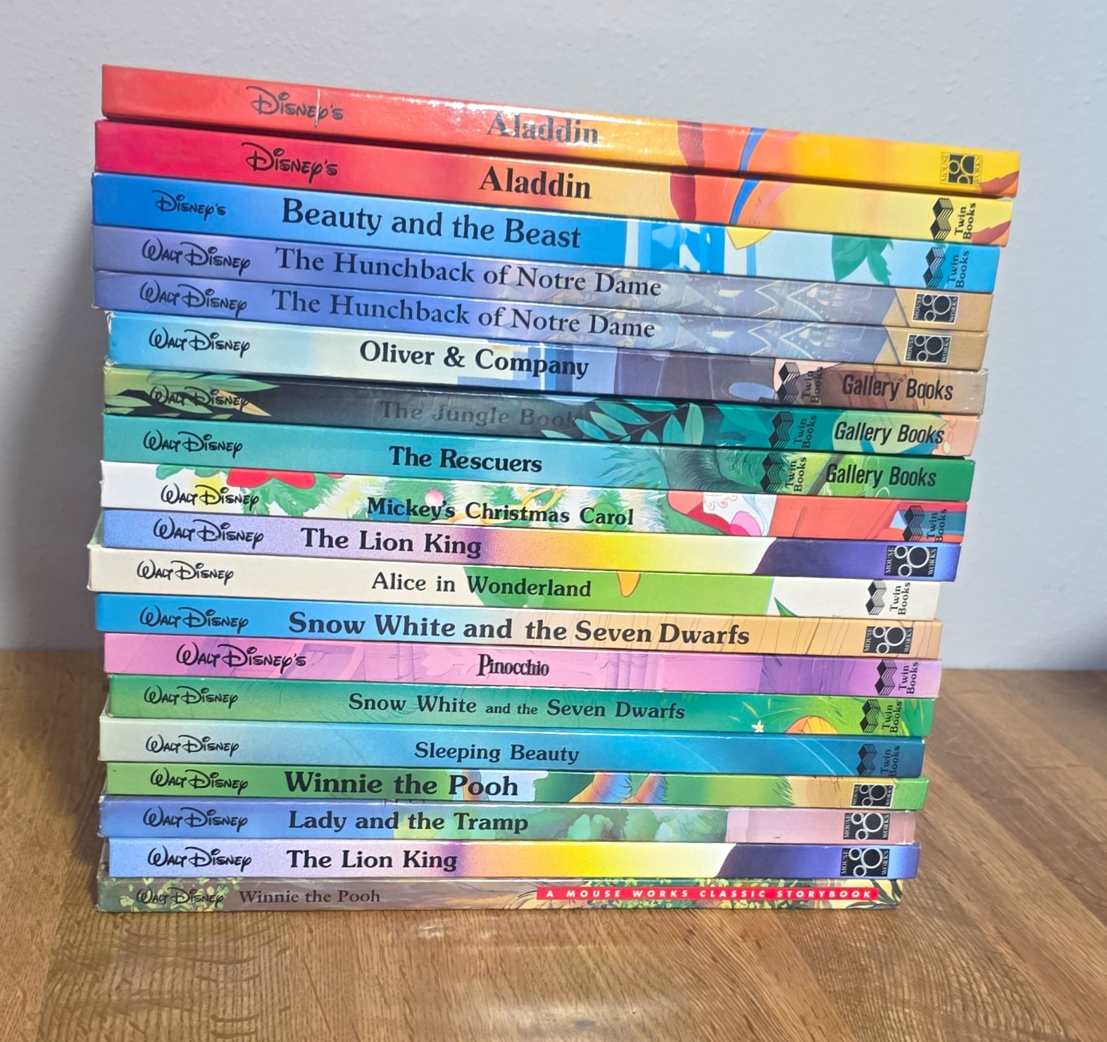 Disney Classic Storybook Lot Aladdin Lion King Beauty and the Beast + more