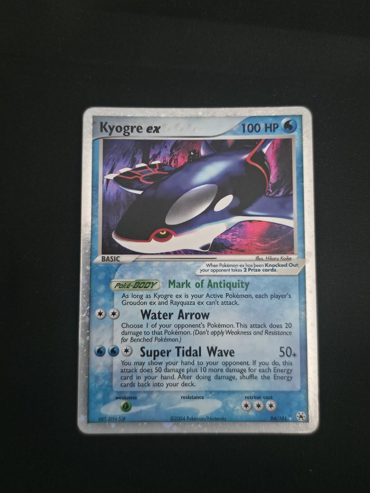 Kyogre ex EX Hidden Legends Holo Ultra Rare #94/101 English 100 HP Pokemon