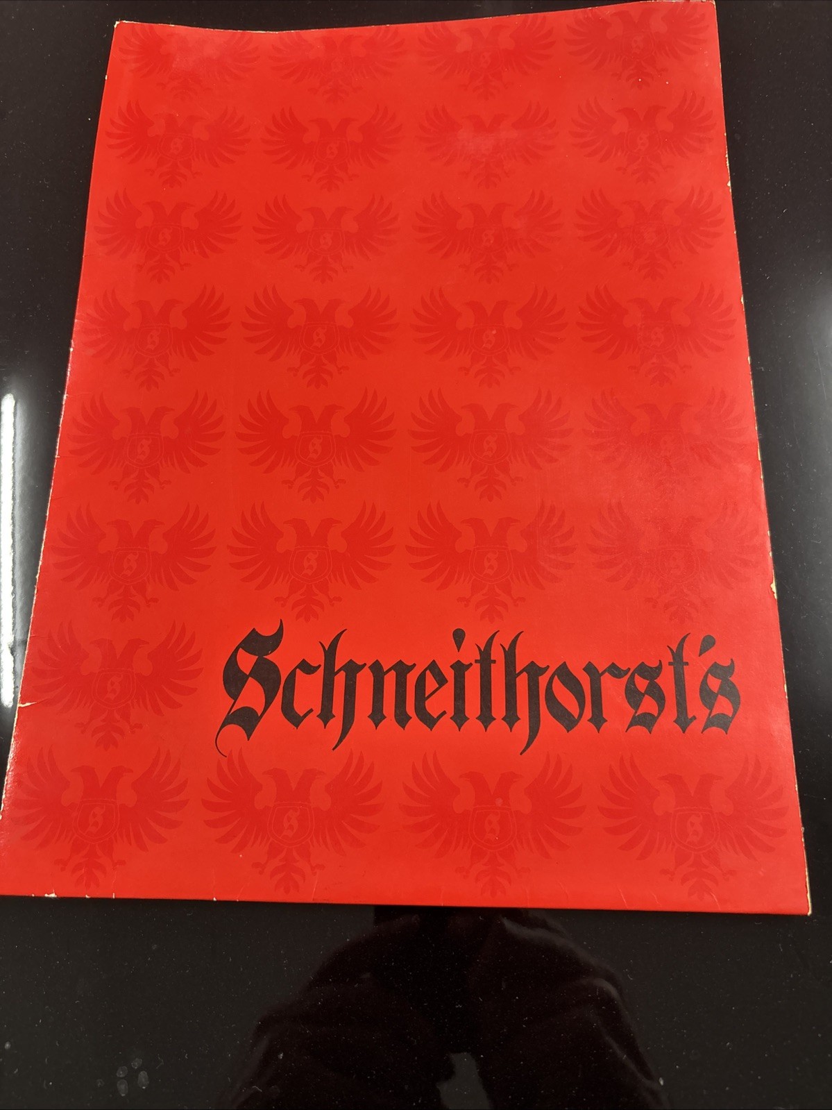 Vintage 1960’s SCHNEITHORSTS Menu ST. LOUIS Missouri German Restaurant HISTORY