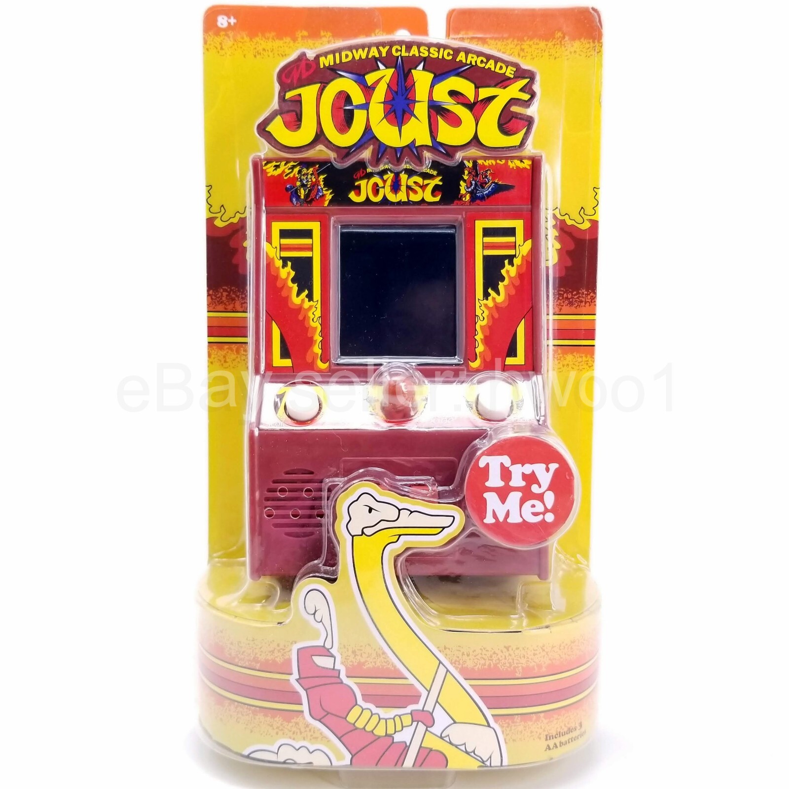 New Joust Basic Fun Mini Arcade Cabinet Midway Classic Arcade