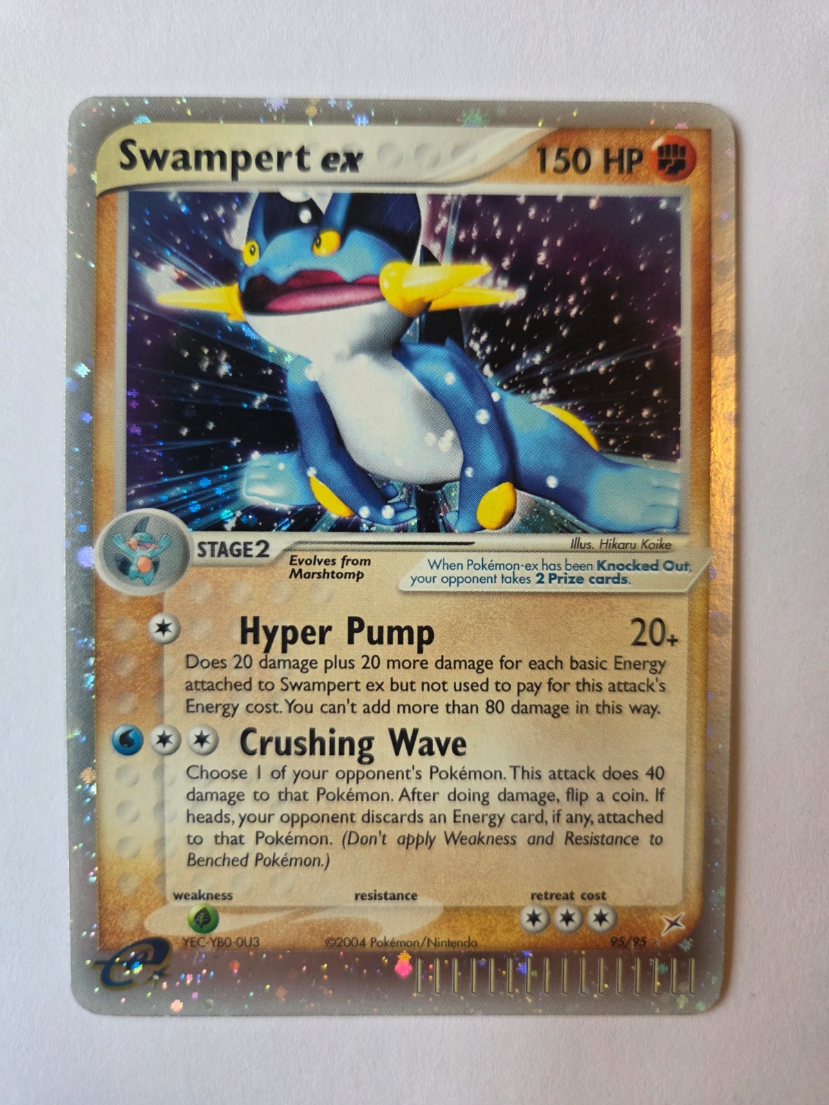 Pokémon TCG Swampert EX EX Team Magma Vs Team Aqua 95/95 Holo Ultra Rare  
