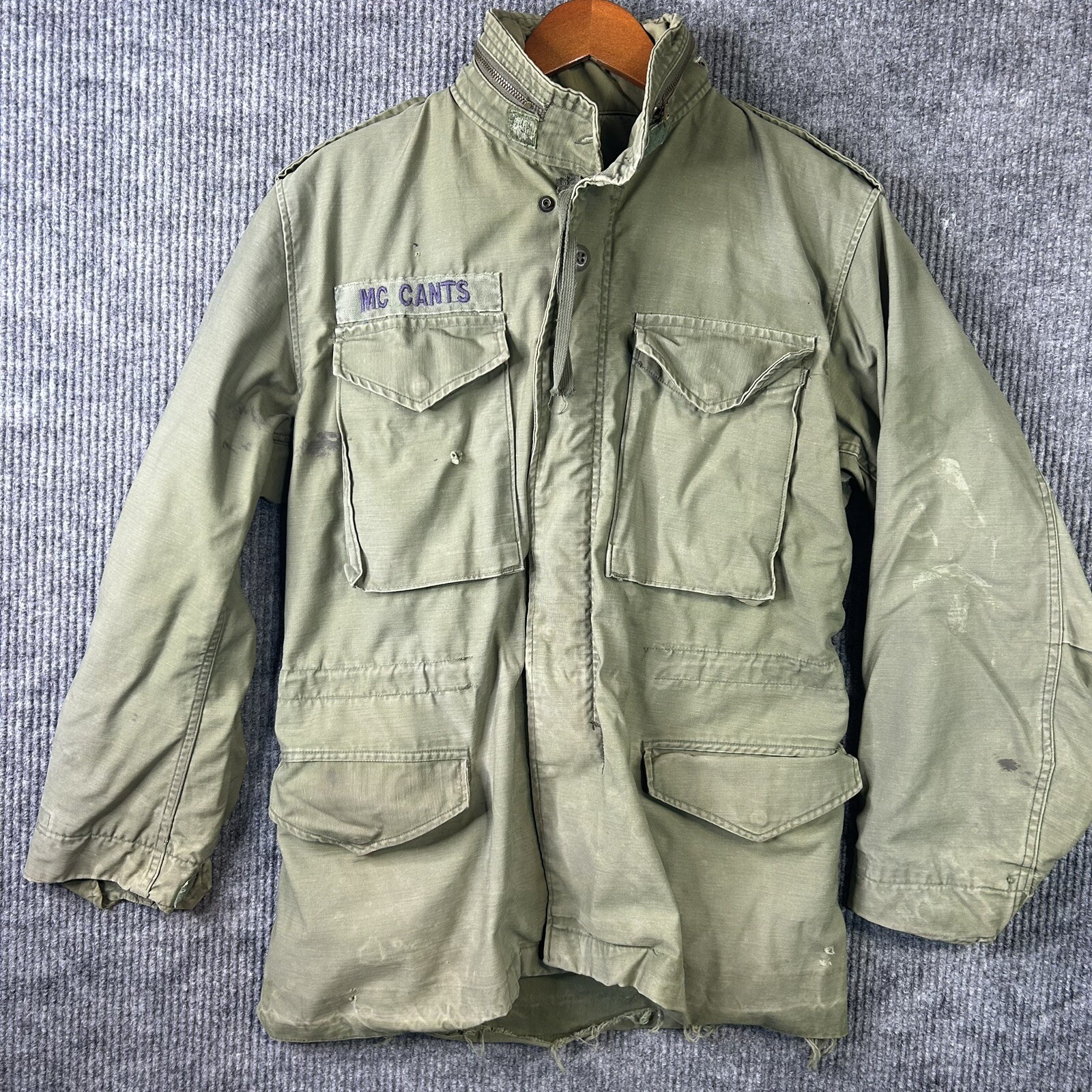 Vintage US Military M65 Cold Weather Field Coat Jacket Size Small Regular