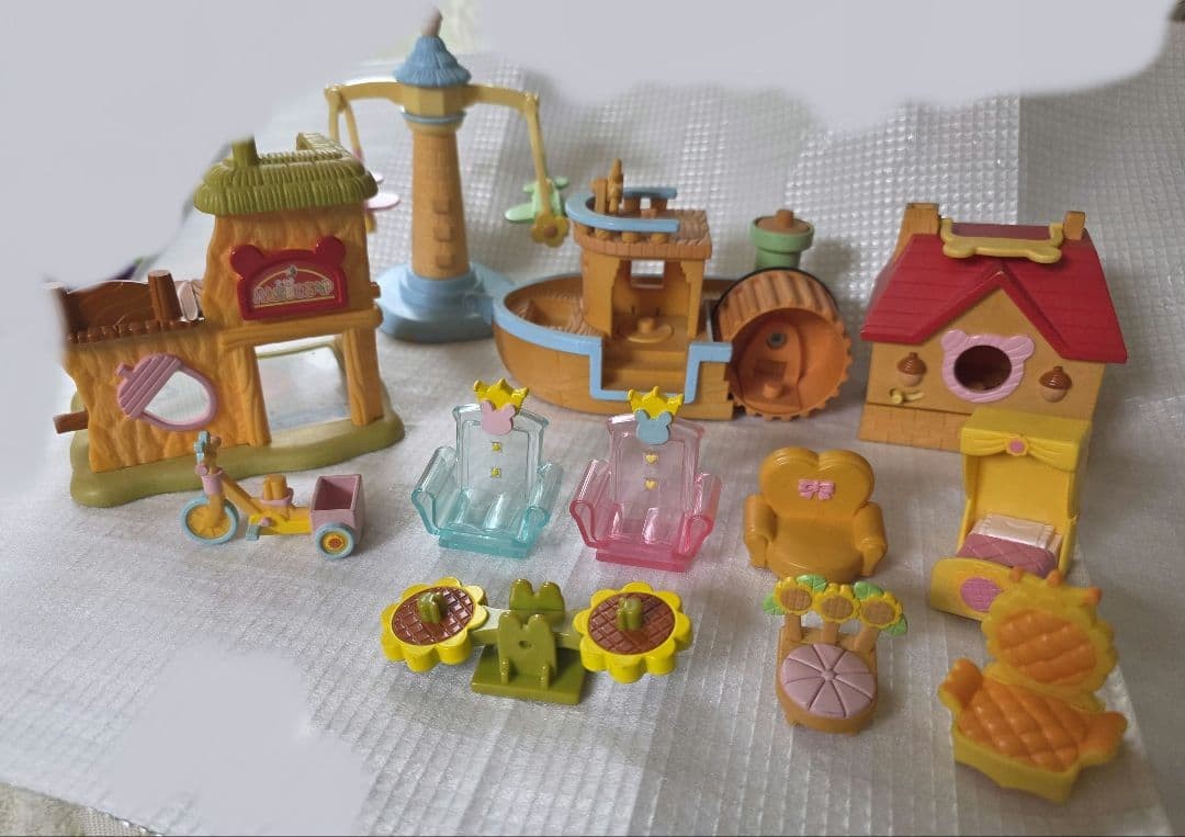 Hamtaro Ham-Hams House Furniture Playset Lot Heisei Retro Hamtaro Ham-Hams House Furniture Playset Lot Heisei Retro