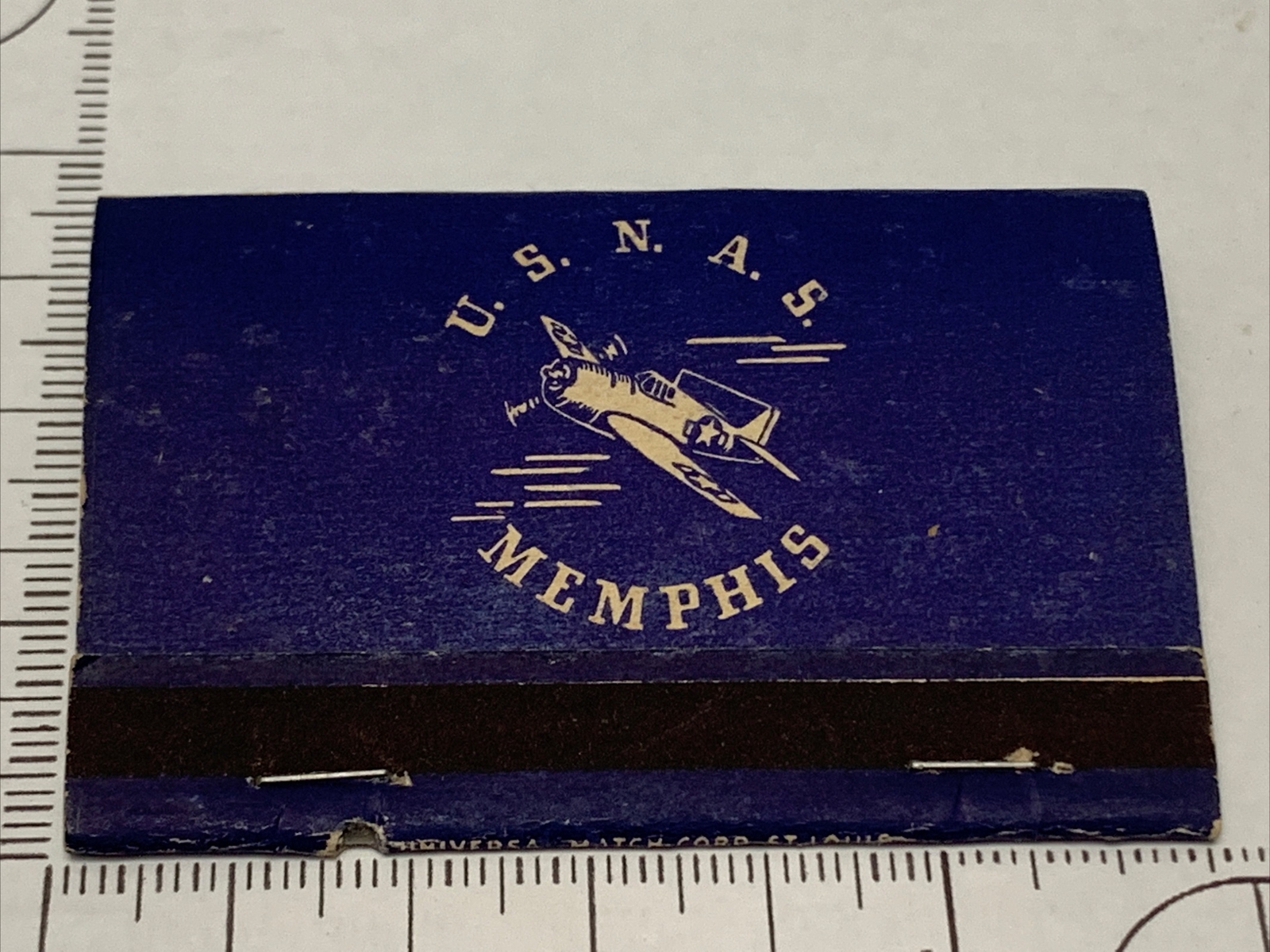 Front Strike Matchbook Cover  U.S.N.A.S. Memphis Tennessee  gmg