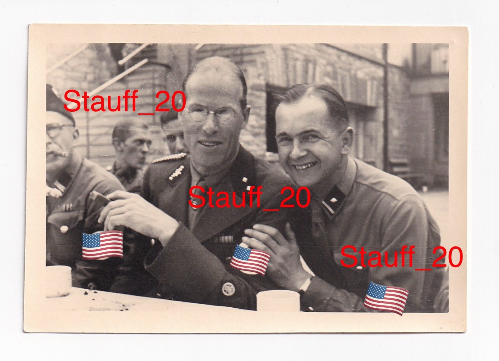 Original 1930s Agfa Brovira Candid Group Photo of Motor Corps Men