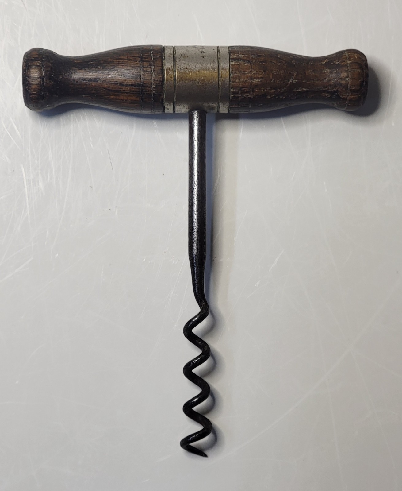 Antique c1884 HAFF Direct Pull CORKSCREW Early Example Marked PATENT APPLIED FOR