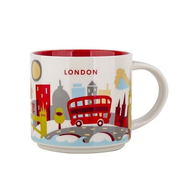 Starbucks 14oz London You Are Here Collection Ceramic Coffee Mug Souvenir Cup
