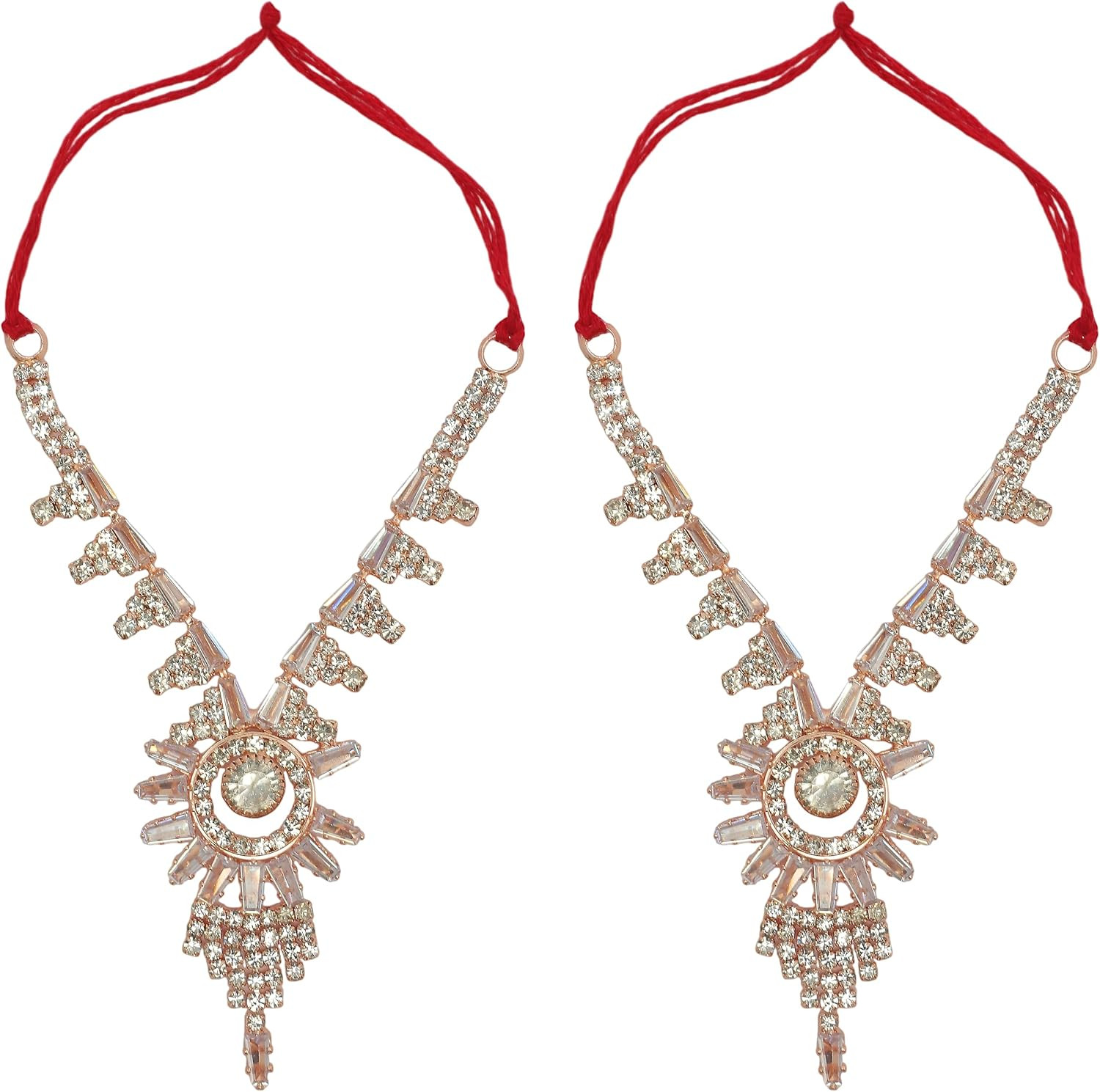 Set of 2 Mala God Idol for Laddu Gopal Radha Krishna Deity Jewellery-(3.5\