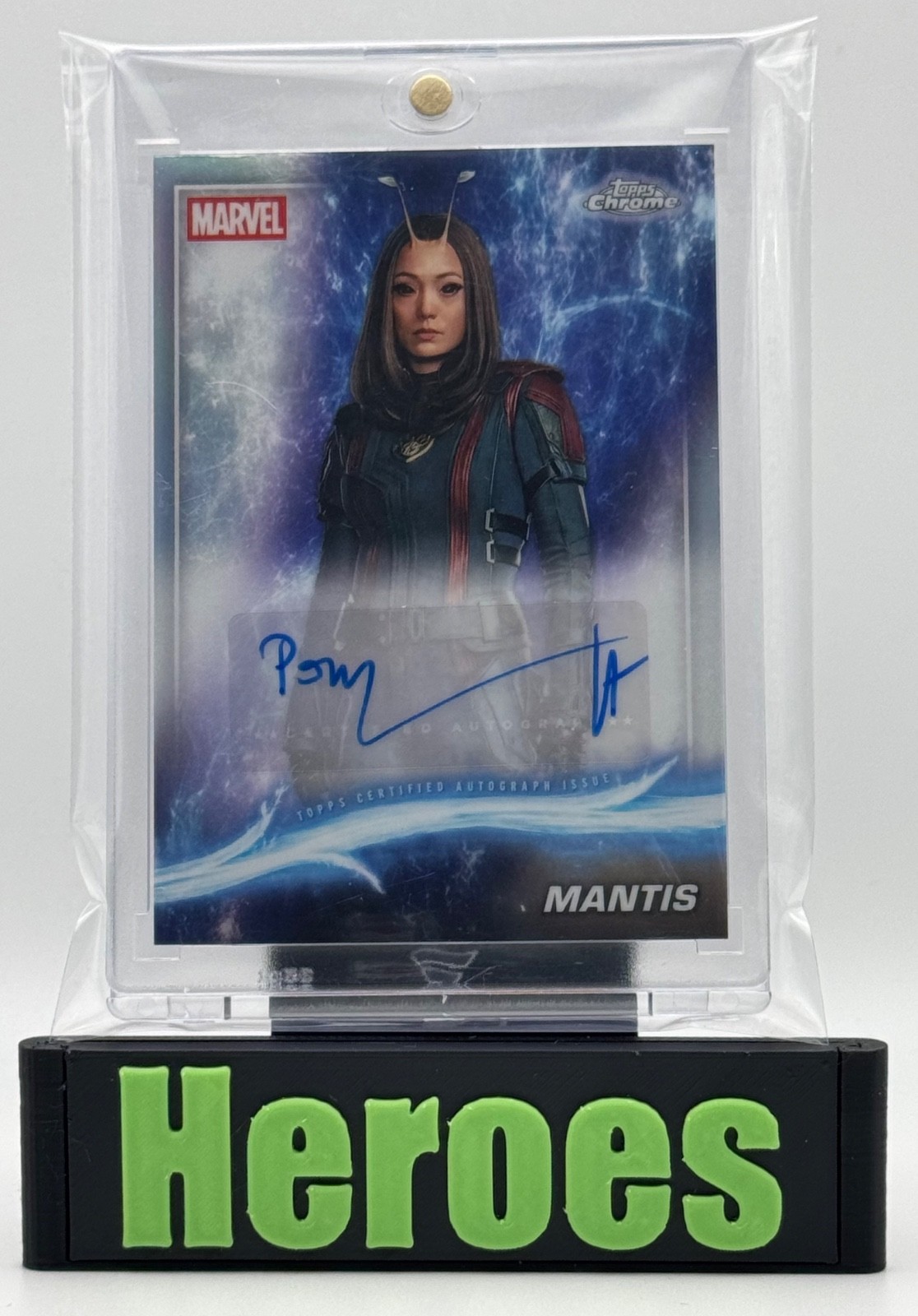 2025 Topps Marvel Chrome AA-PK, Mantis, Pom Klementieff, Autographed