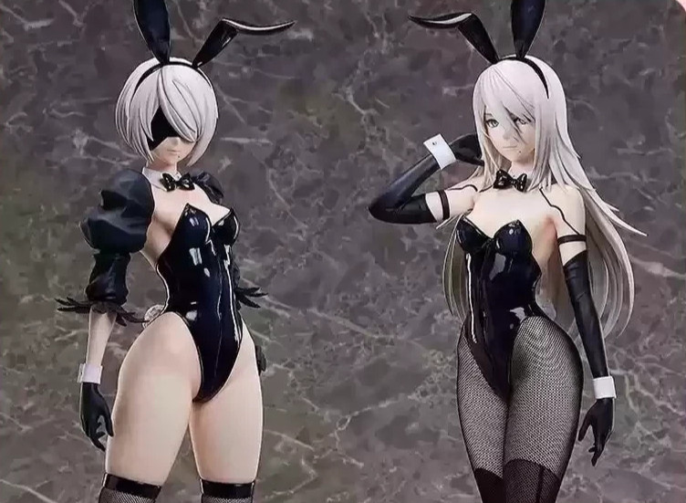 FREEing NieR:Automata Ver1.1a 2B + A2 Figure Bunny Ver. 1/4 Bundle NEW DDP